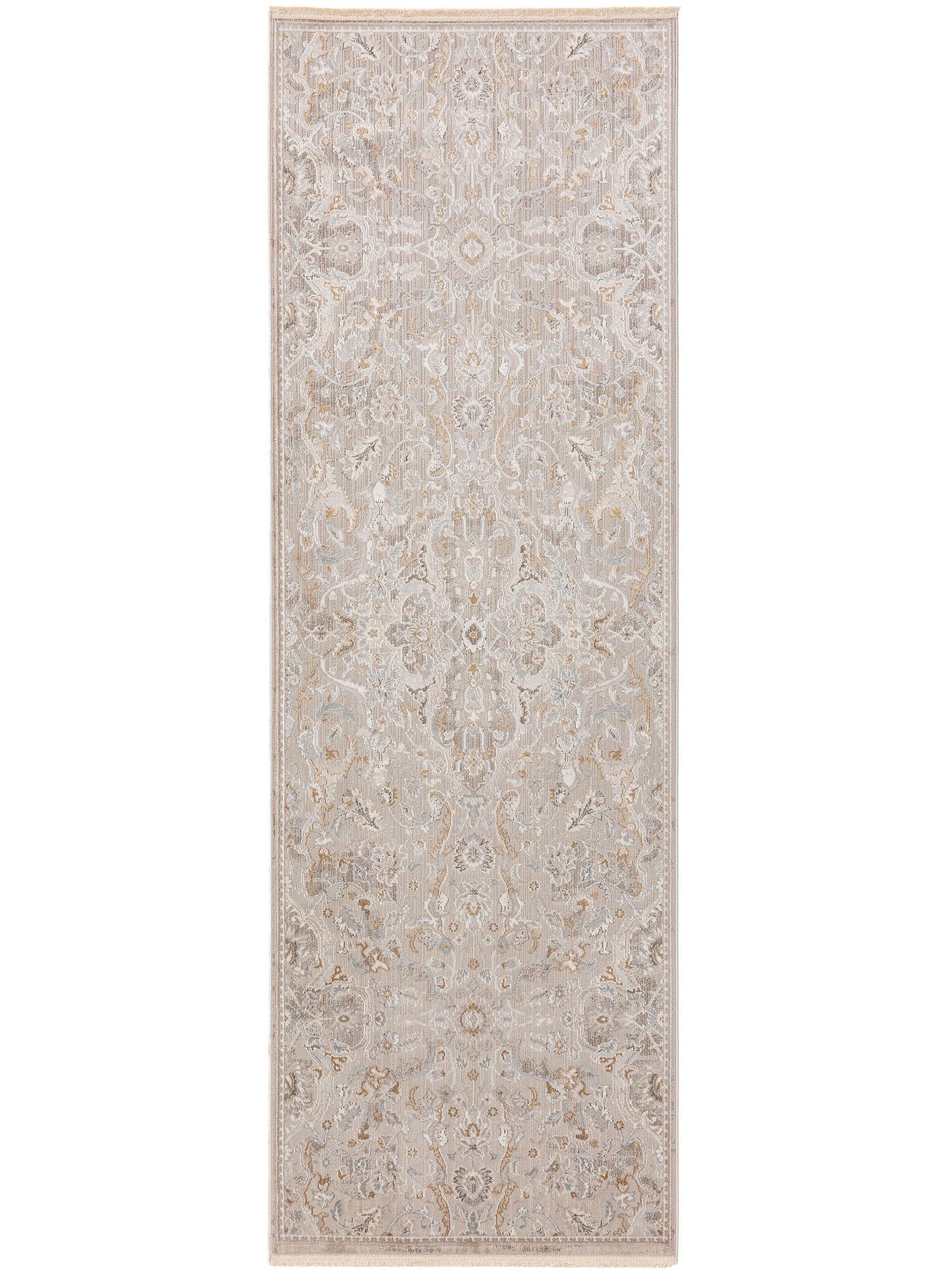 Alfombra de 65% Viskose, 35% Polyester en Beige con un pelo de {{Placeholder_Pile Height}} de altura de benuta Nest