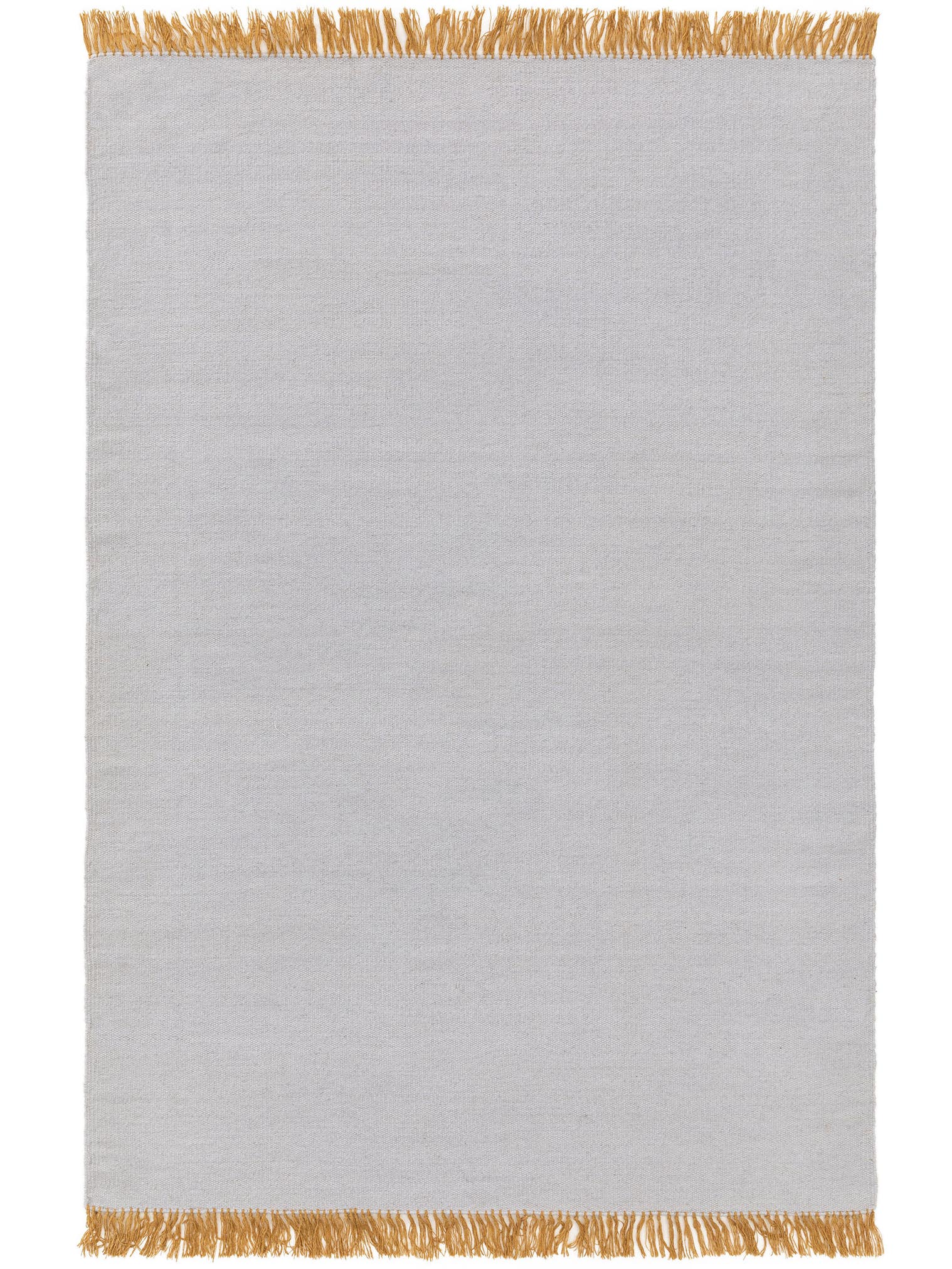 Teppich aus 90% Wolle, 10% Baumwolle in Grau mit bis 5 mm hohem Flor von benuta Pop