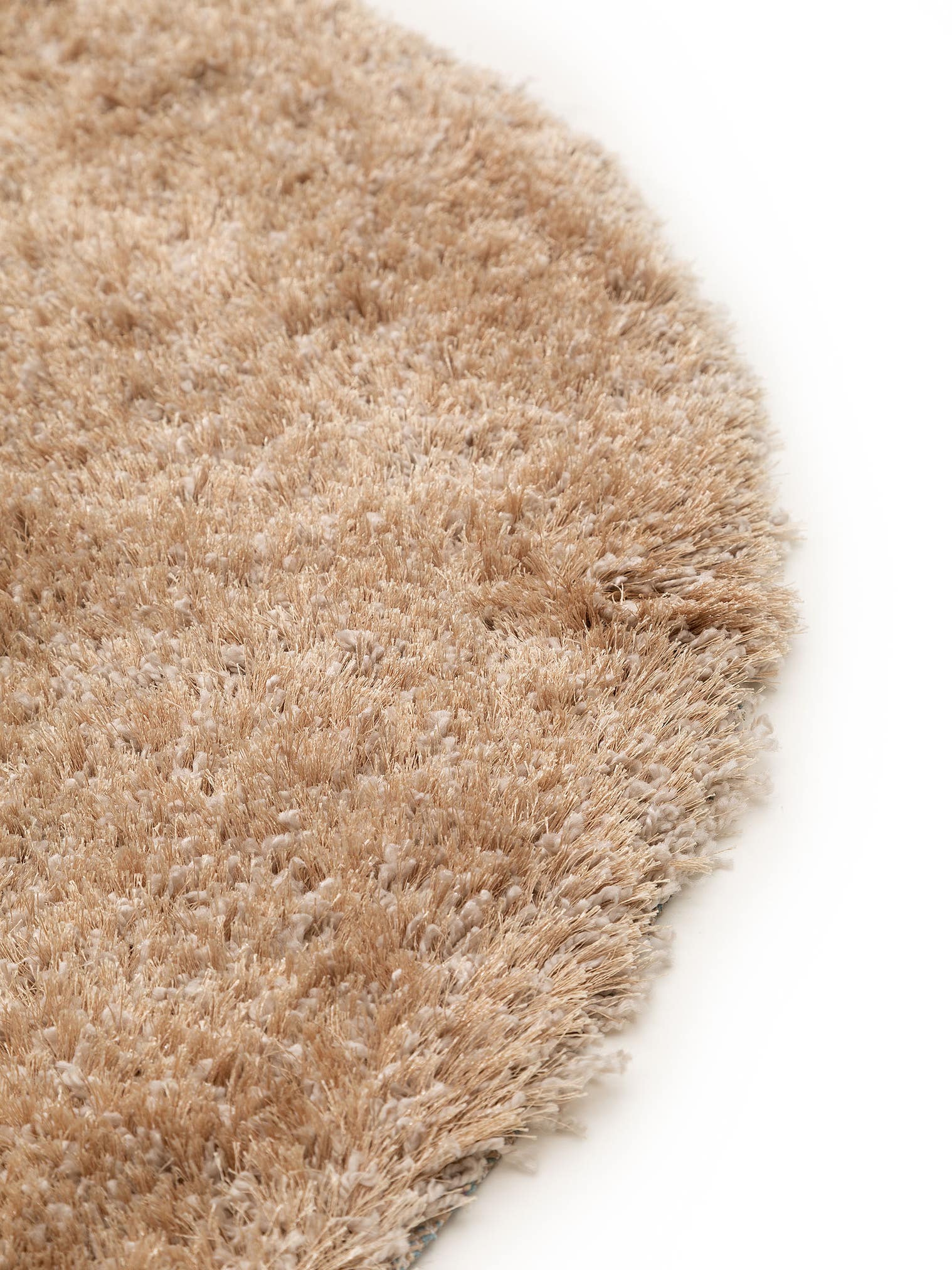 Matta av 50% polyester, 50% polypropen i Beige med 41 - 50 mm hög lugg från benuta