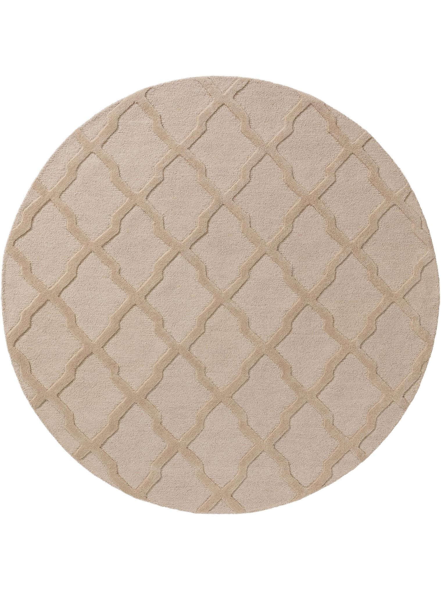Teppich aus 100% Wolle in Beige mit 11 bis 20 mm hohem Flor von benuta Pure