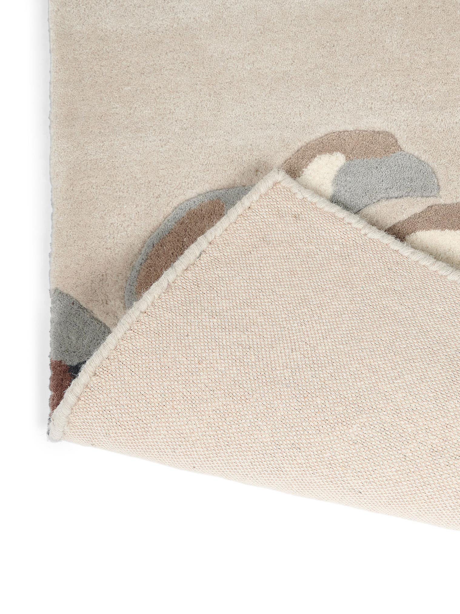Tapijt van 100% Wol in Beige met een 11 - 20 mm hoge pool van Harlequin