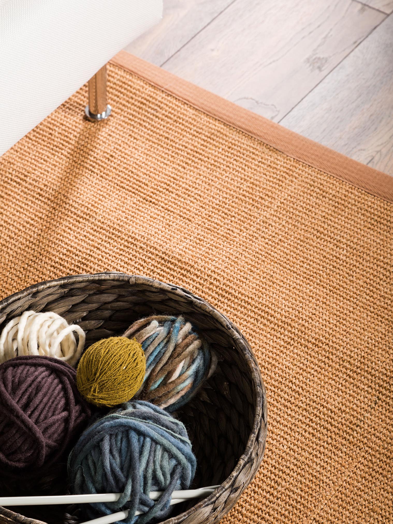Teppich aus 100% Sisal in Braun mit 6 bis 10 mm hohem Flor von benuta