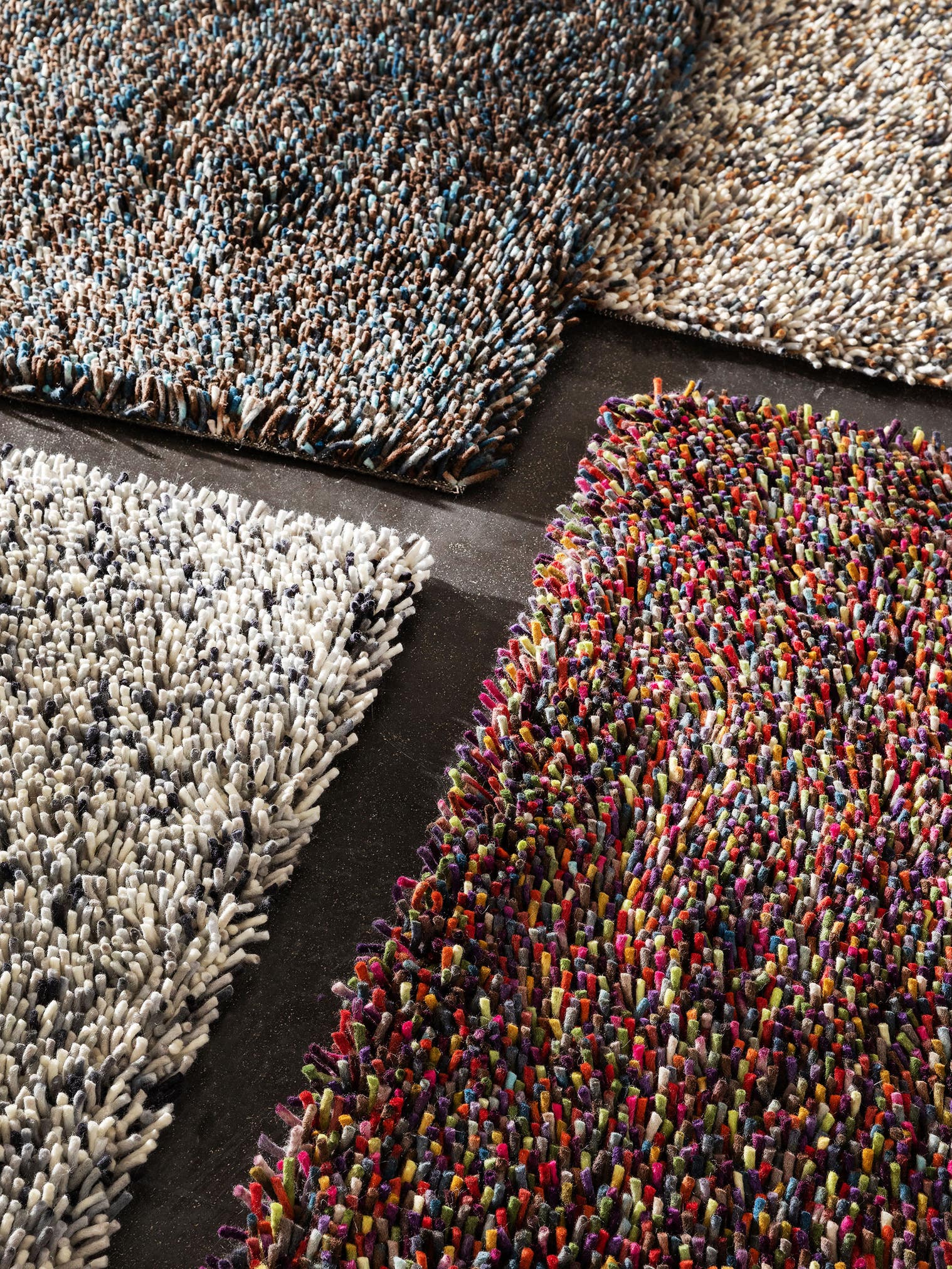 Teppich aus 100% Wolle in Multicolor mit 51 bis 60 mm hohem Flor von benuta