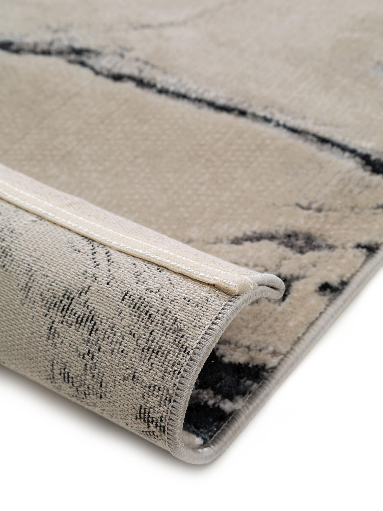 Teppich aus 60% Polypropylen, 40% Polyester in Beige mit 6 bis 10 mm hohem Flor von benuta Nest