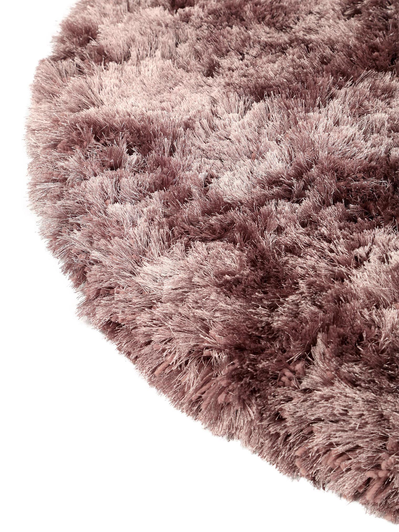 Tapijt van 100% Polyester in Roze met een 71 - 80 mm hoge pool van benuta Finest