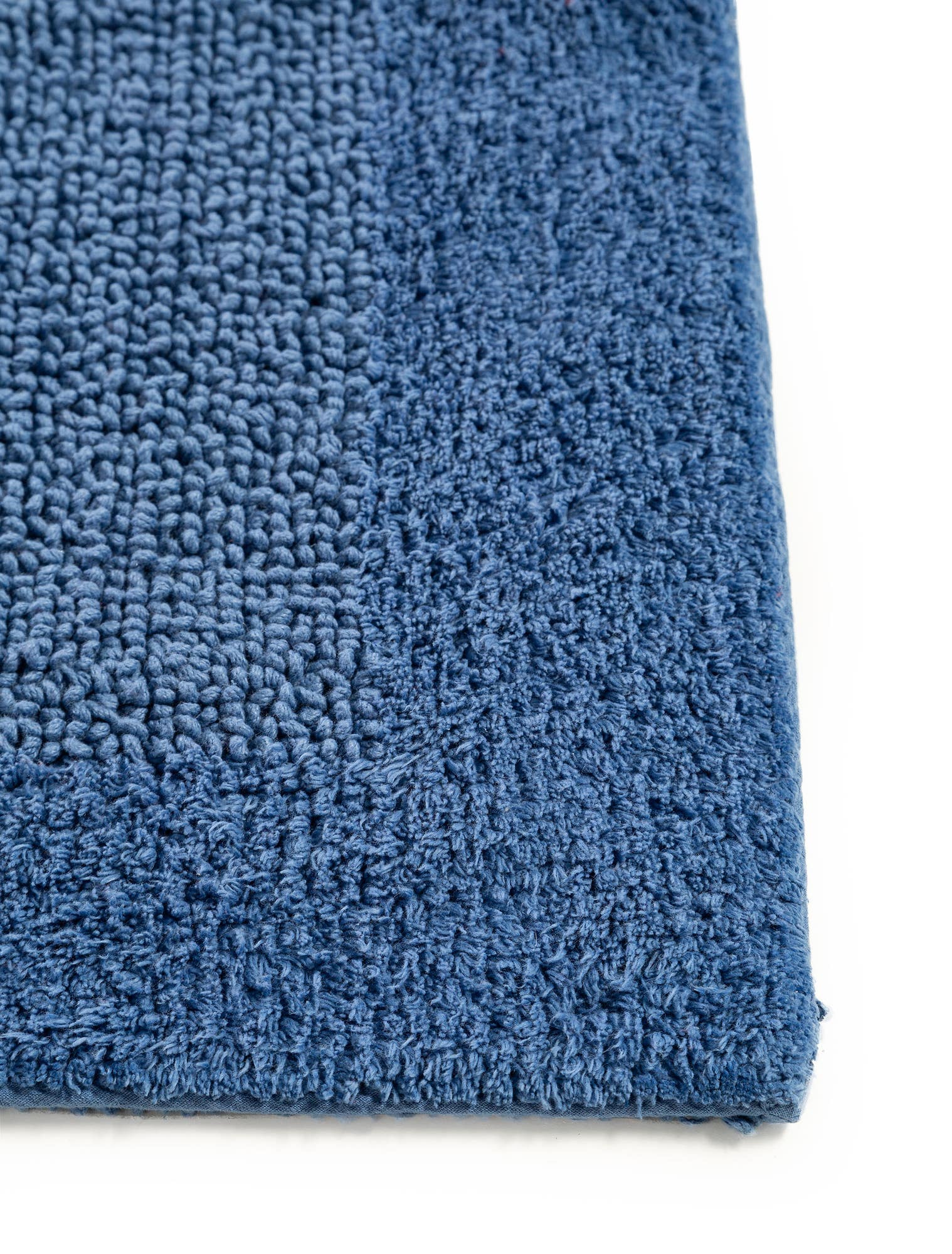 Teppich aus 100% Baumwolle in Blau mit 6 bis 10 mm hohem Flor von benuta Nest