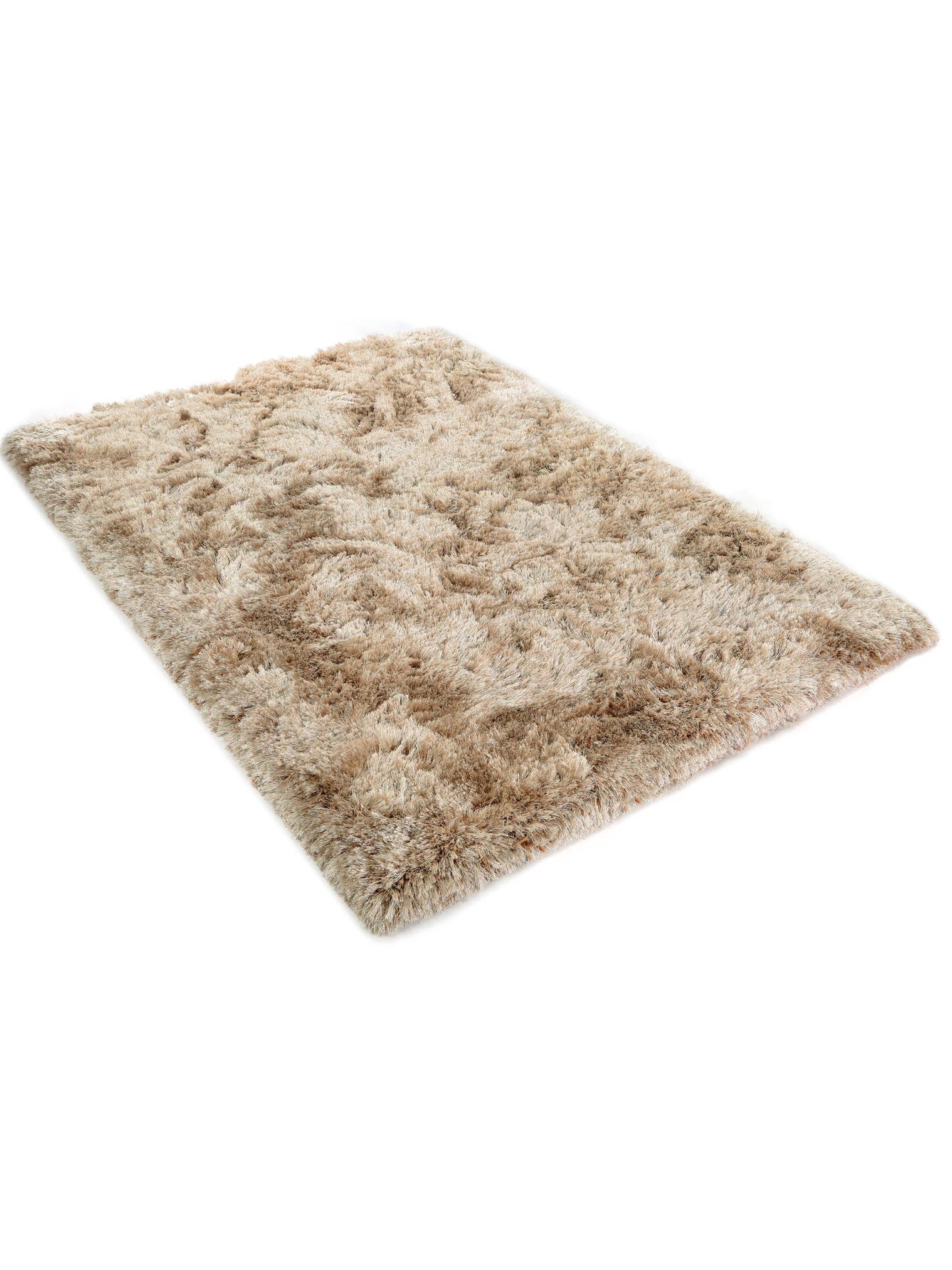 Tappeto di 100% Poliestere in Marrone con pelo alto 71 - 80 mm da benuta Finest