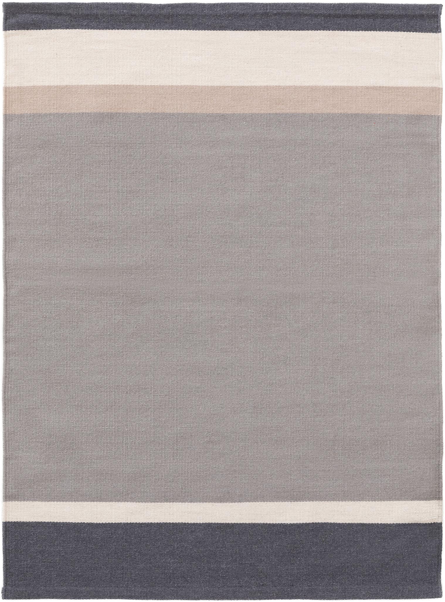 Alfombra de 100% Lana en Gris con un pelo de {{Placeholder_Pile Height}} de altura de benuta