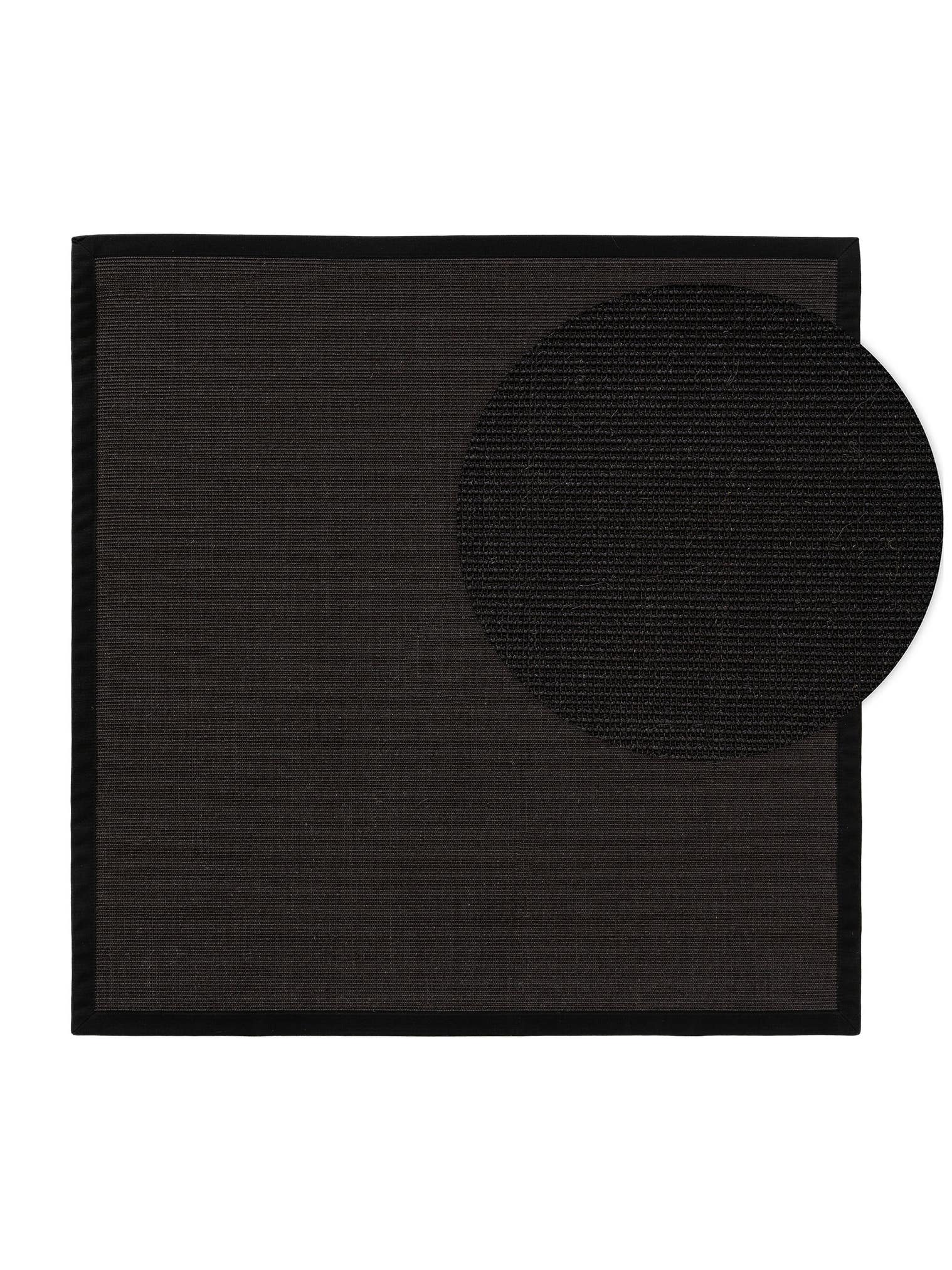 Alfombra de 100% Sisal en Negro con un pelo de {{Placeholder_Pile Height}} de altura de benuta Nest