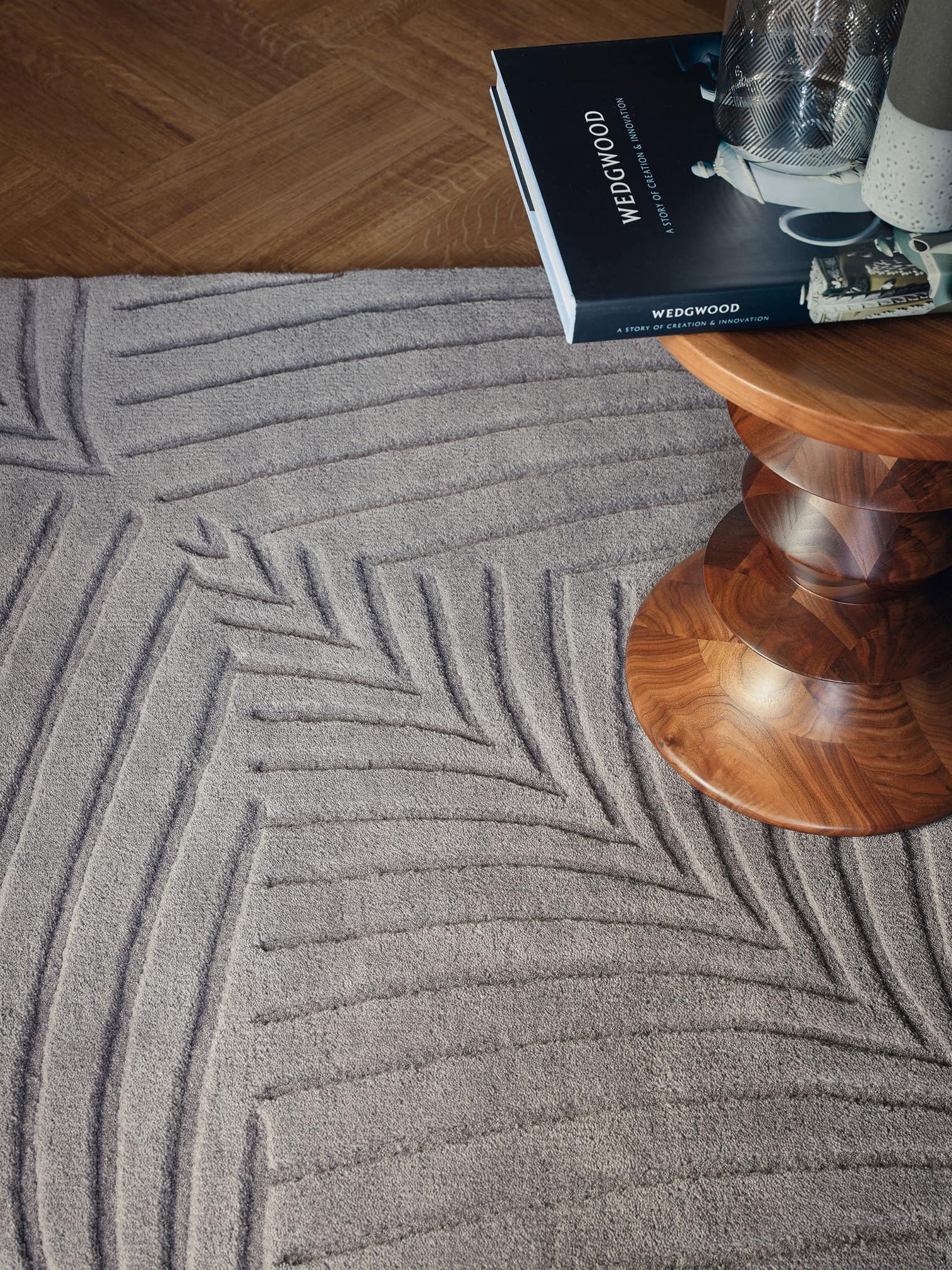 Tappeto di 100% Lana in Grigio con pelo alto 11 - 20 mm da Wedgwood