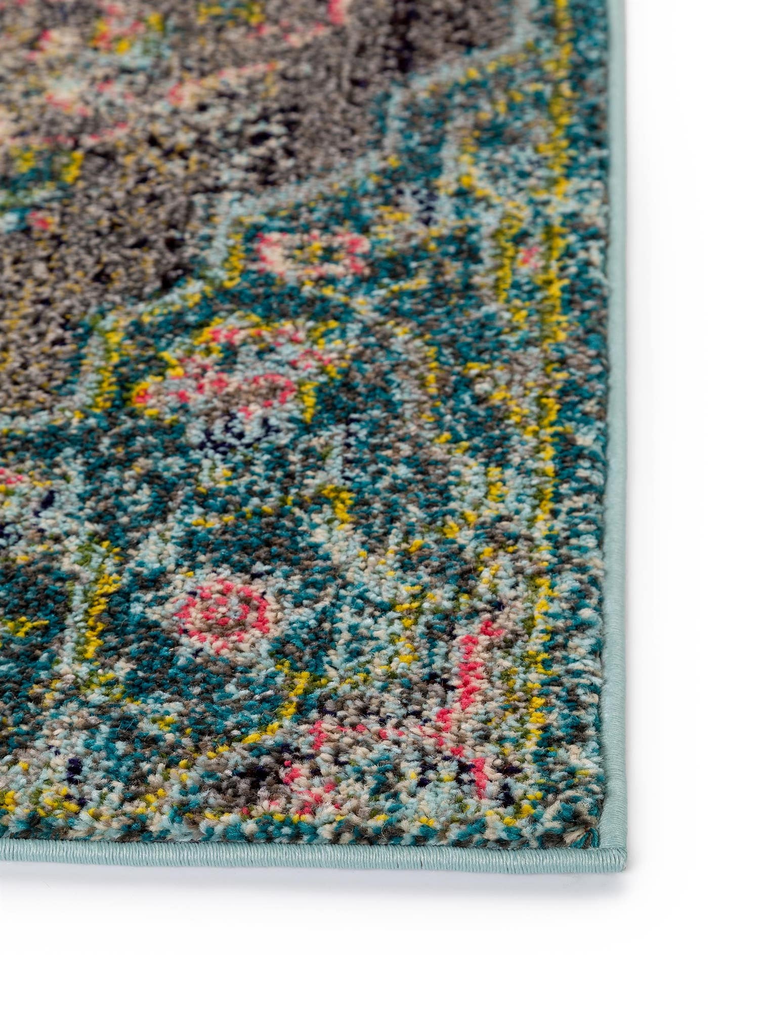 Teppich aus 100% Polypropylen in Türkis mit 11 bis 20 mm hohem Flor von benuta