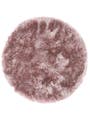 Tapis à poils longs rond Bright Mauve