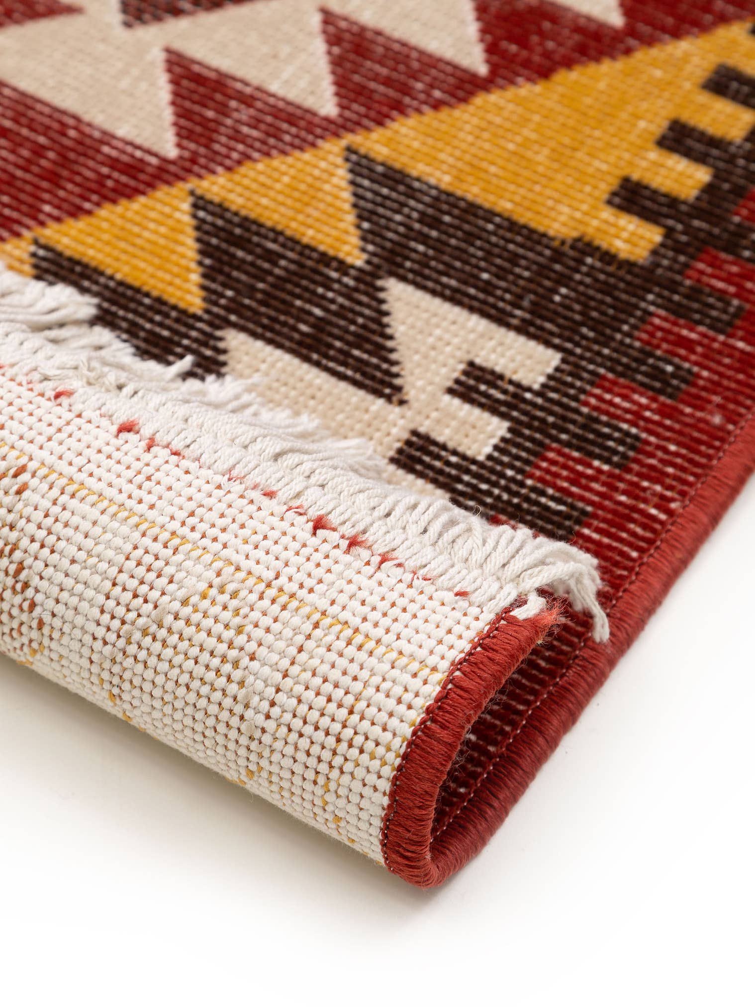 Teppich aus 60% Baumwolle, 40% Polypropylen in Multicolor mit bis 5 mm hohem Flor von benuta Nest