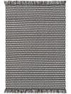 Rug made from recycled material Morty Black/White