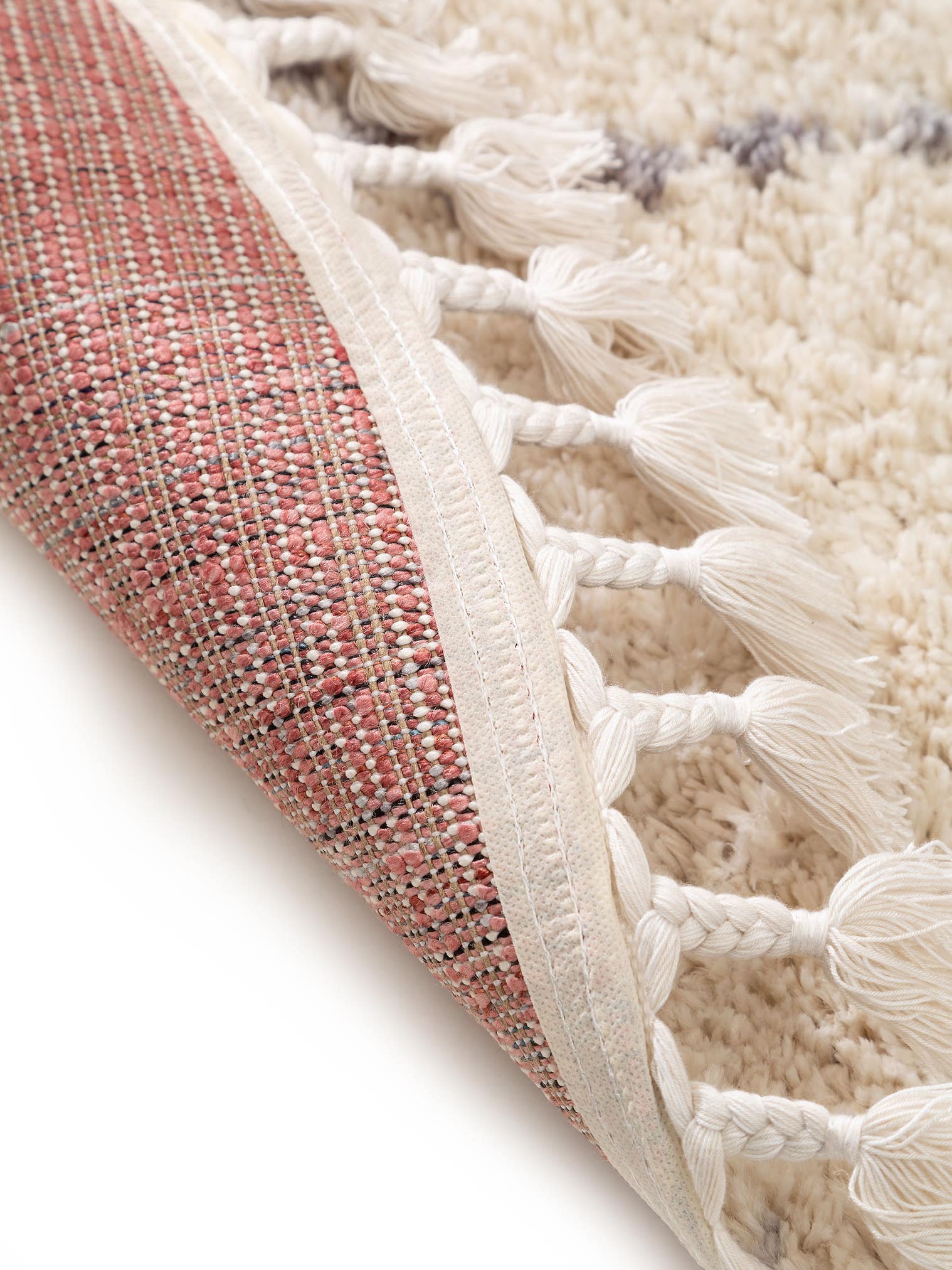 Teppich aus 100% Polyester in Beige mit 21 bis 30 mm hohem Flor von benuta Pop