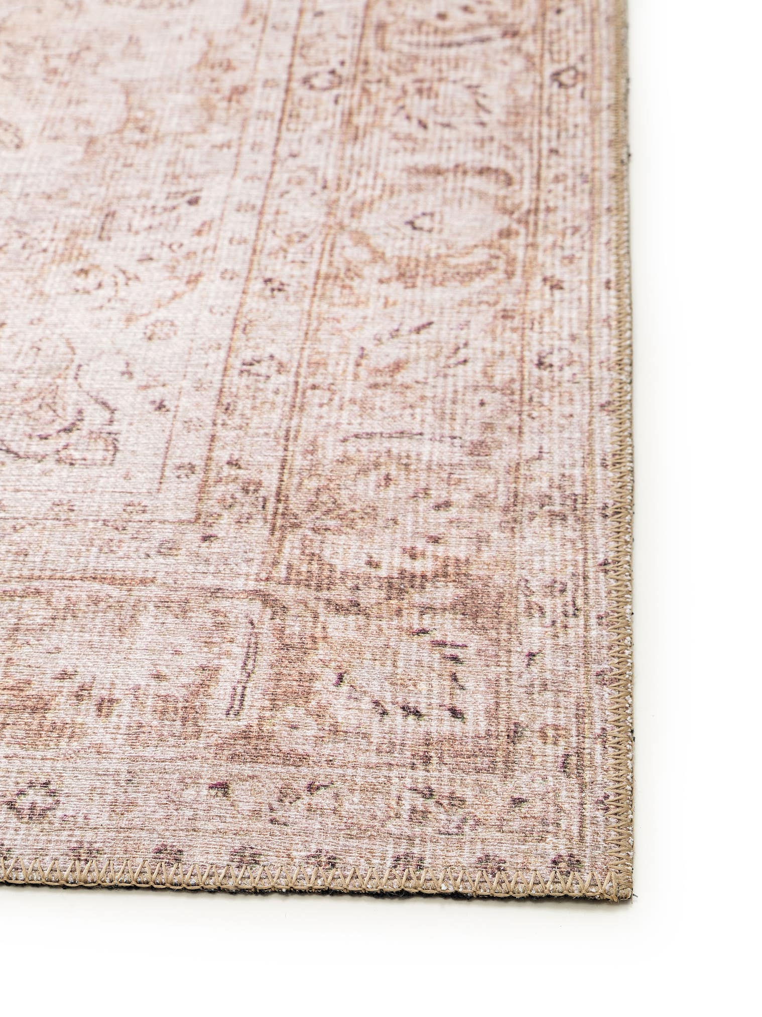 Tapis en 100% Polyester en Beige avec une pile de 1- 5 mm de hauteur de benuta