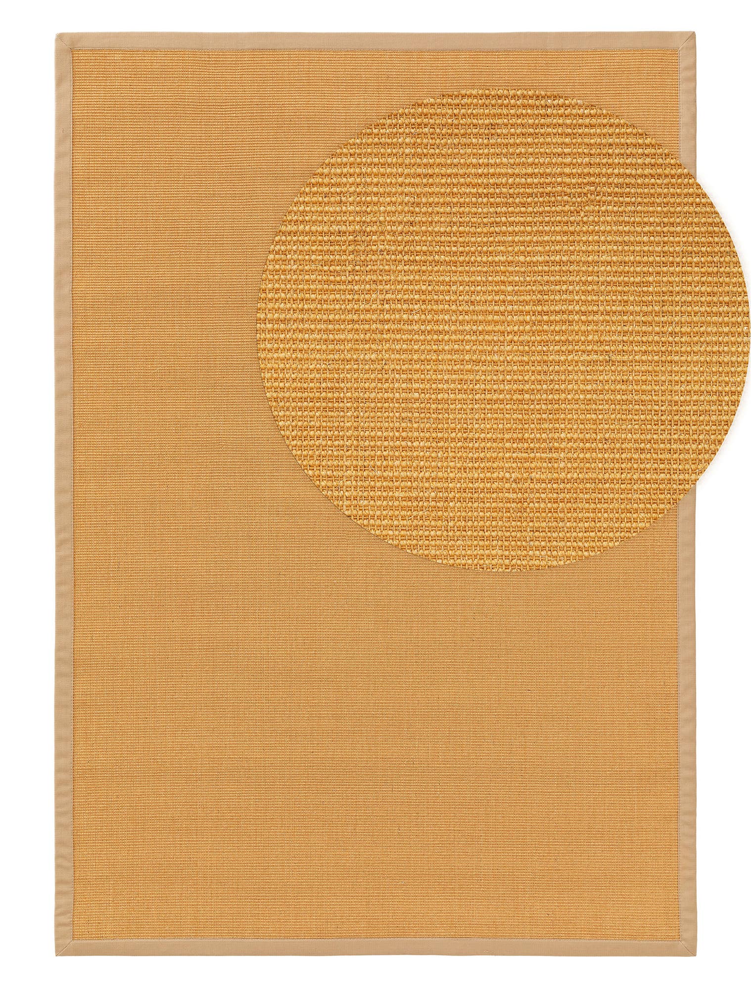 Teppich aus 100% Sisal in Beige mit bis 5 mm hohem Flor von benuta Nest