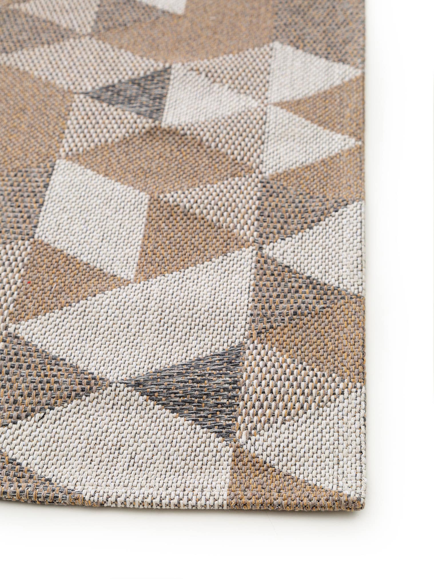 Tappeto di 100% Cotone in Beige con pelo alto 1- 5 mm da benuta