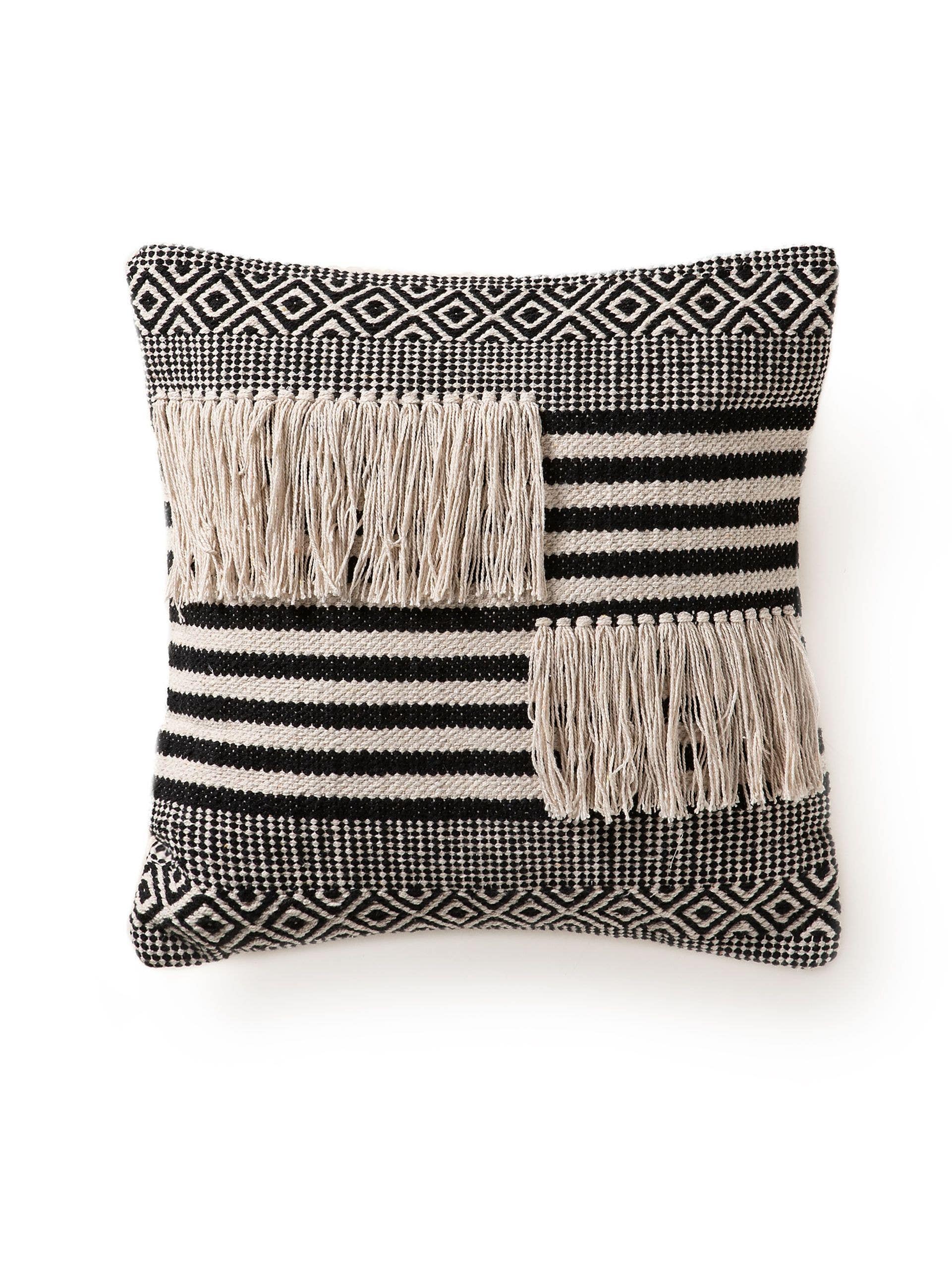 Buy Cushion Cover Deja Black White benuta