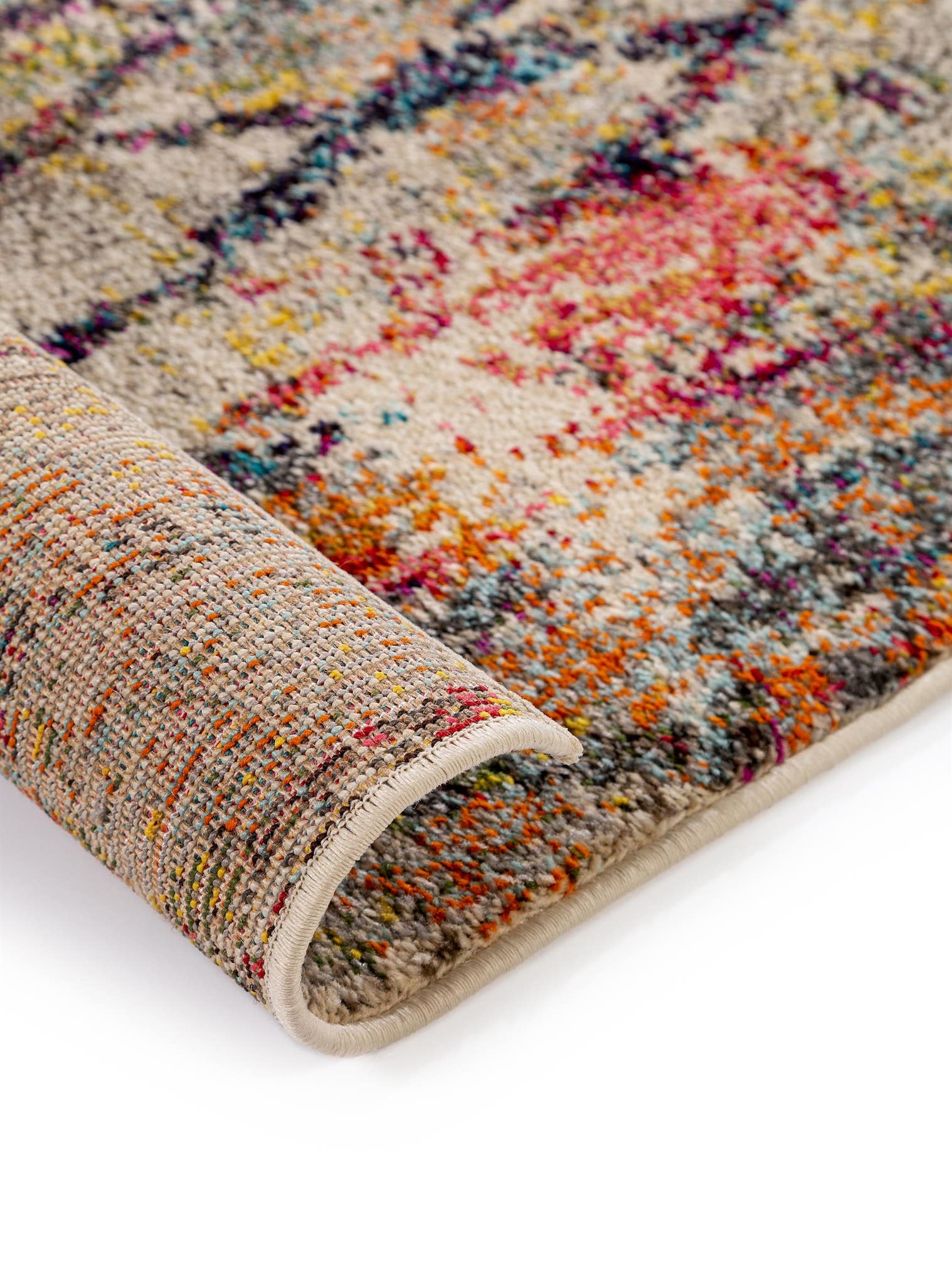 Teppich aus 100% Polypropylen in Beige mit 11 bis 20 mm hohem Flor von benuta Nest