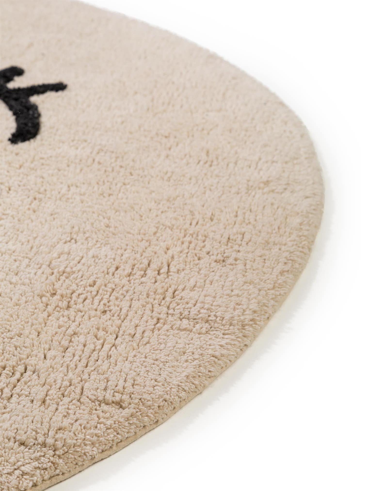 Teppich aus 100% Baumwolle in Beige mit 11 bis 20 mm hohem Flor von Lytte