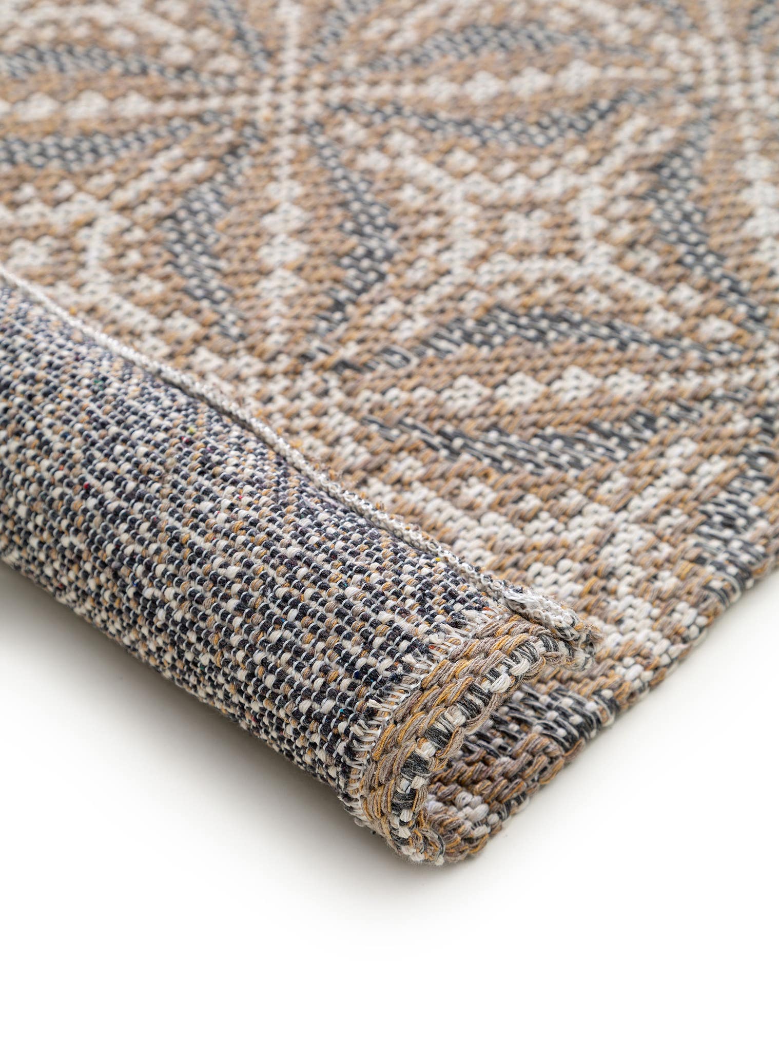 Teppich aus 100% Baumwolle in Beige mit bis 5 mm hohem Flor von benuta Nest
