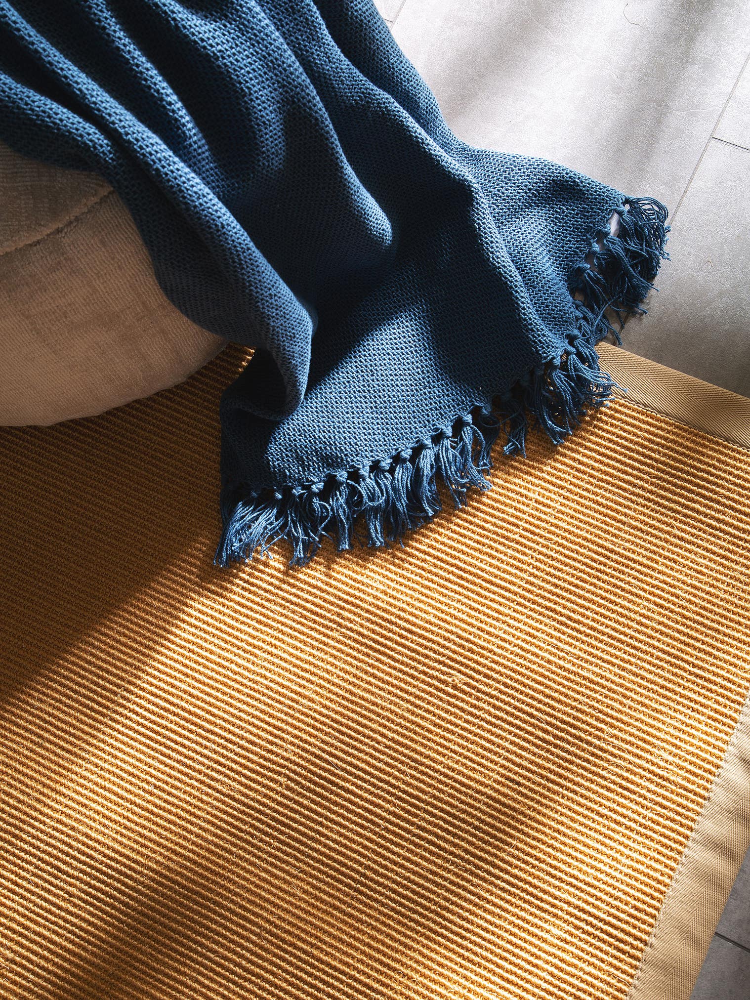 Teppich aus 100% Sisal in Beige mit bis 5 mm hohem Flor von benuta Nest