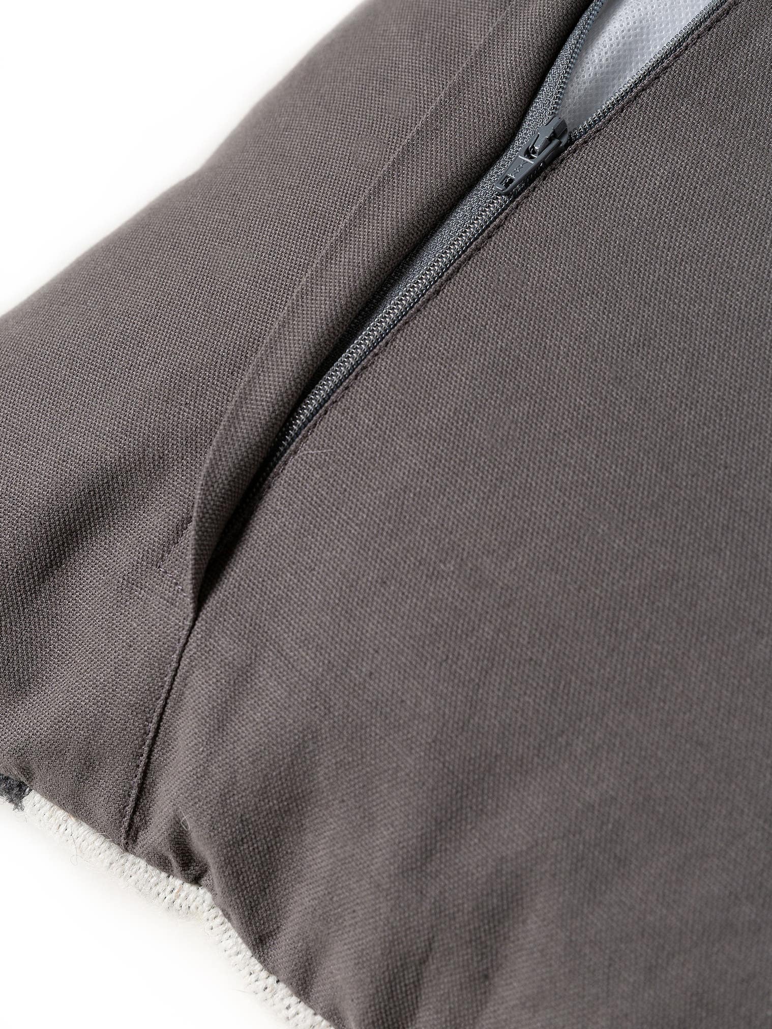 Kissenbezug Dilan Grau im Design  aus 80% Wolle, 20% Baumwolle von benuta Pure