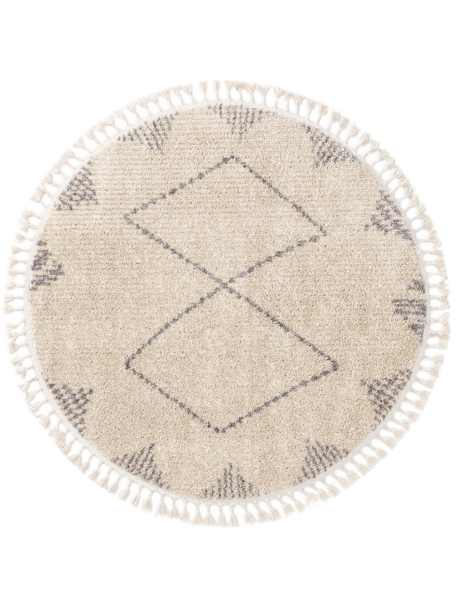 Teppich aus 100% Polyester in Beige mit 21 bis 30 mm hohem Flor von benuta Pop
