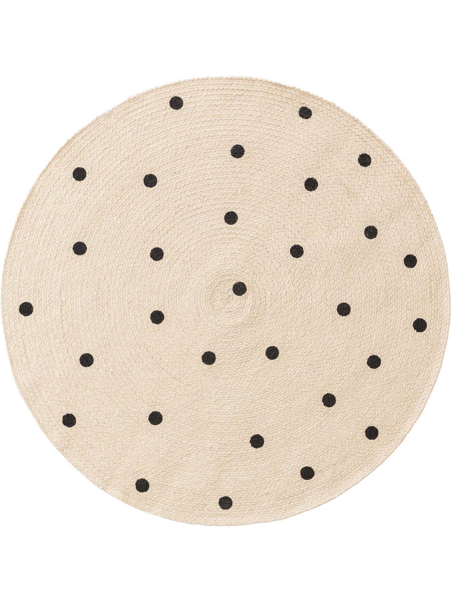 Matta av 100% Jute i Beige med 1- 5 mm hög lugg från Lytte