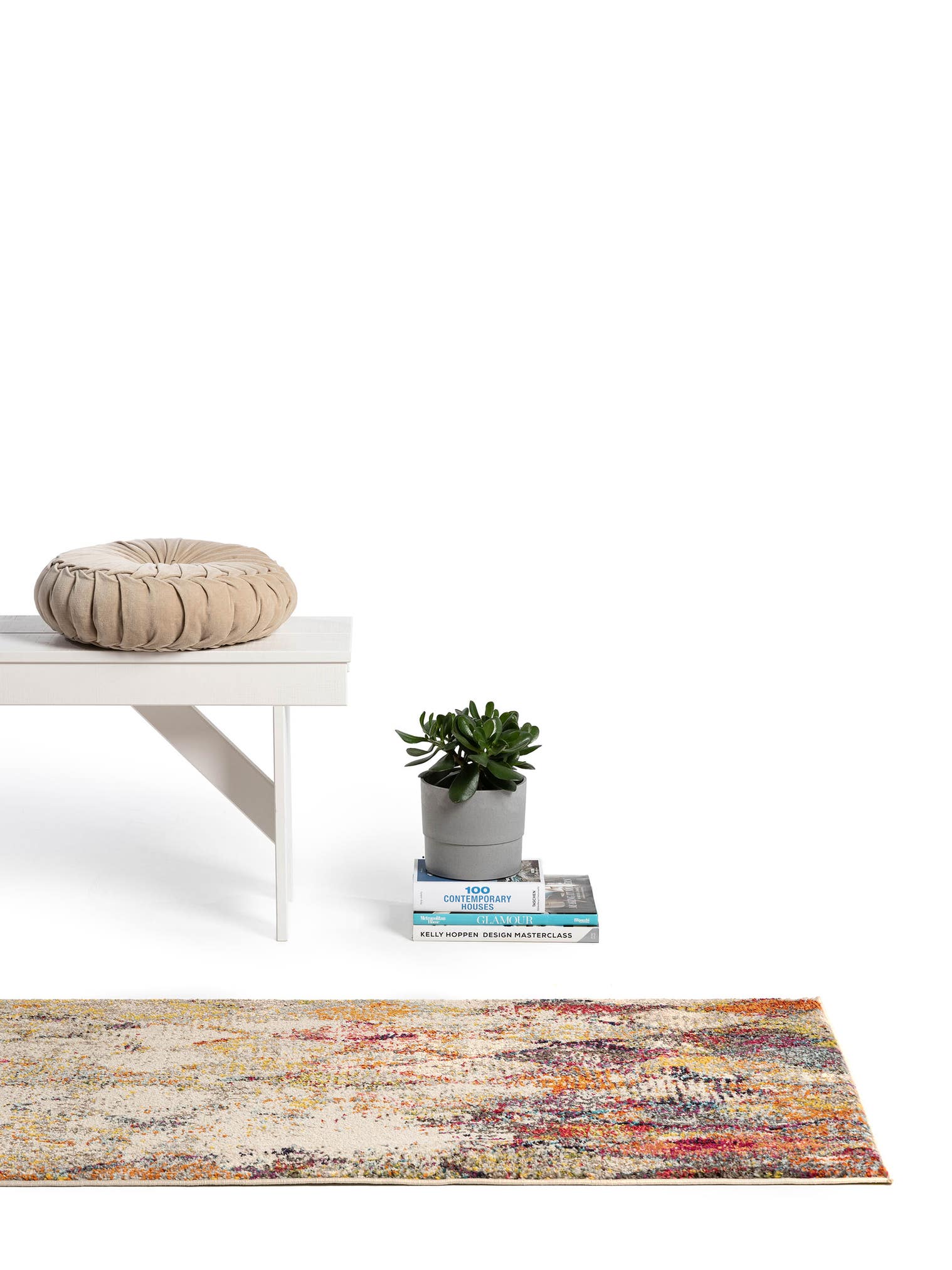 Teppich aus 100% Polypropylen in Beige mit 11 bis 20 mm hohem Flor von benuta Nest