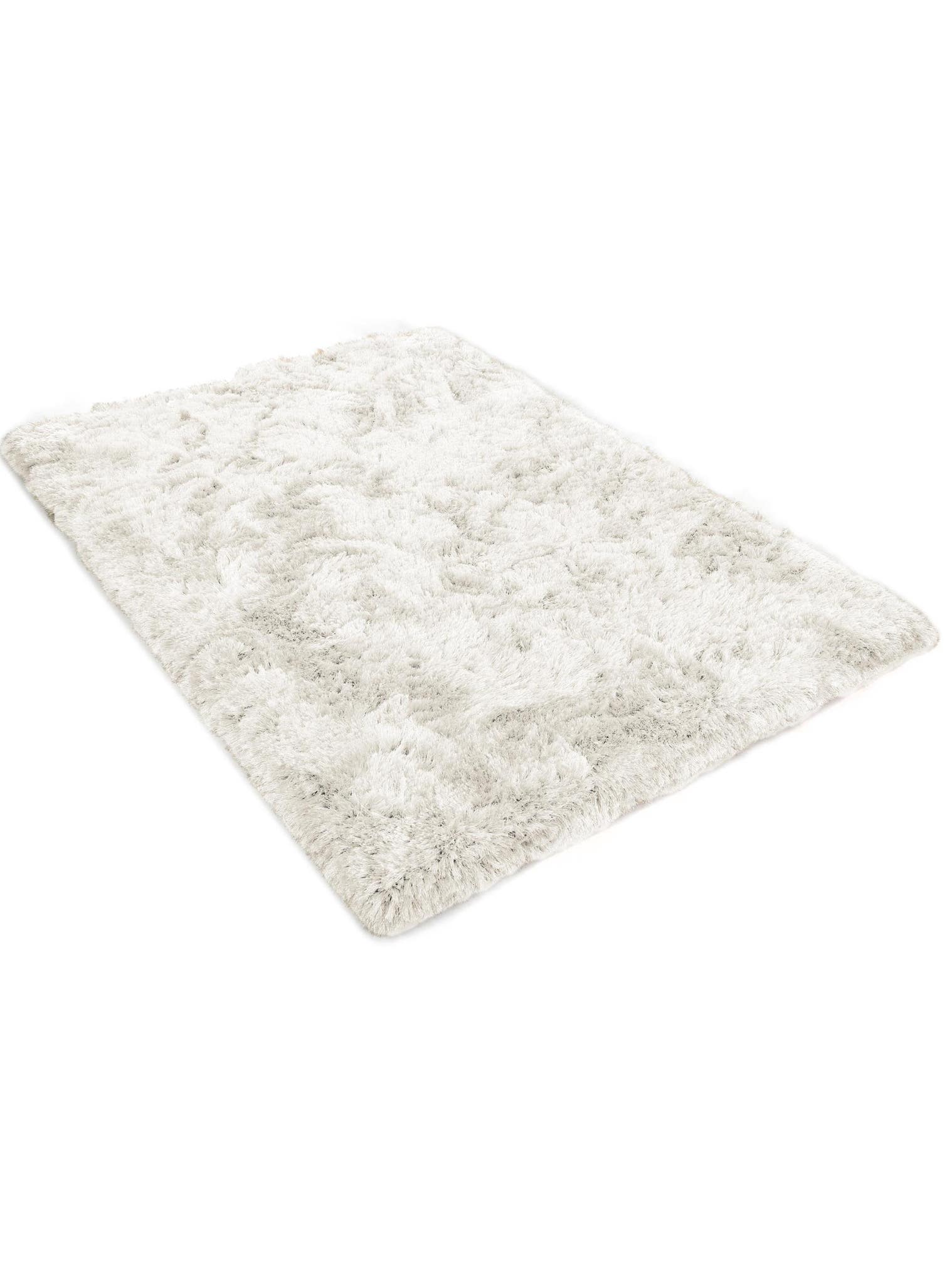 Tappeto di 100% Poliestere in Bianco con pelo alto 71 - 80 mm da benuta Finest