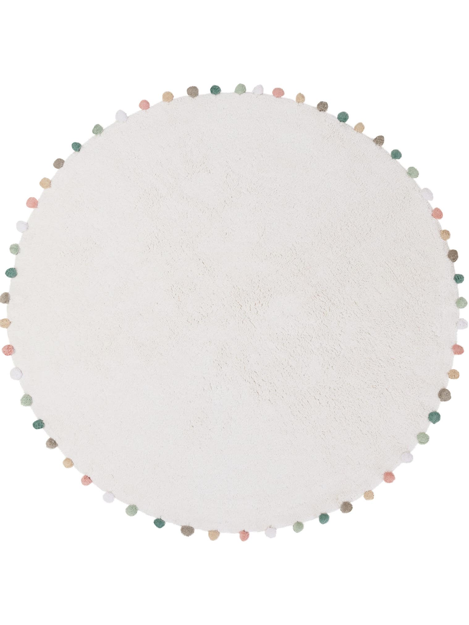 Matta av 100% Bomull i Beige med 6 - 10 mm hög lugg från Lytte