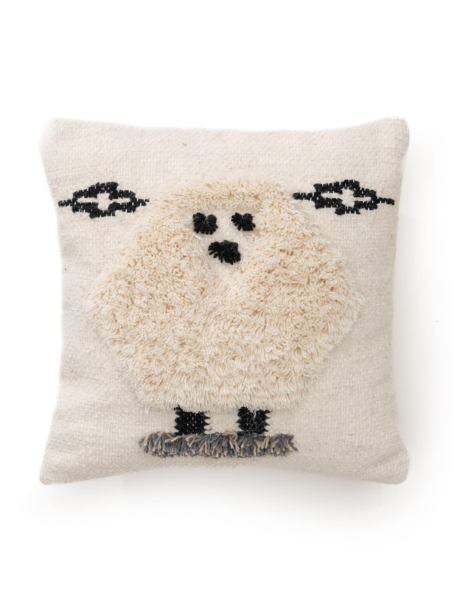 Kissenbezug Shawn Ivory im Design  aus 80% Wolle, 20% Polyester von Lytte