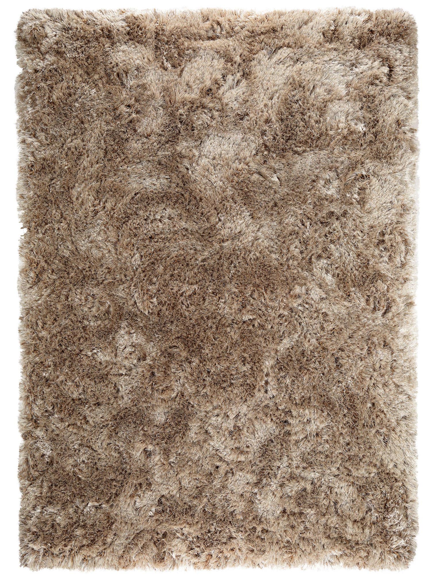 Tappeto di 100% Poliestere in Marrone con pelo alto 71 - 80 mm da benuta Finest