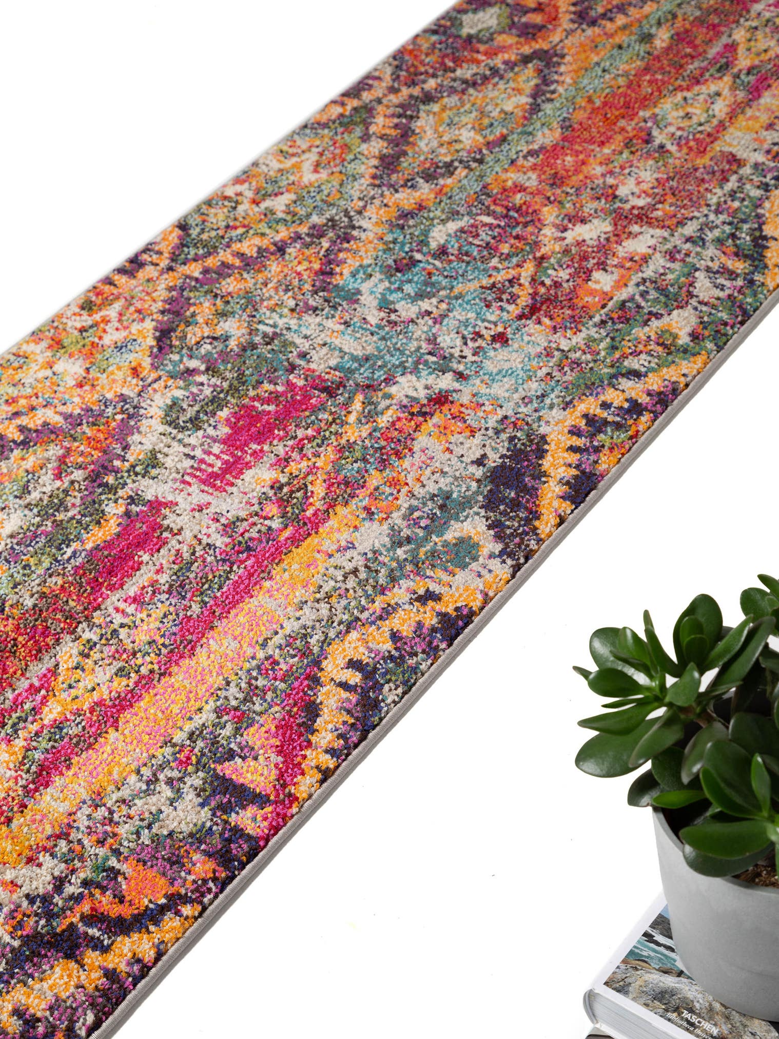 Rug made of 100% Polypropylene in Multicoloured with a 11 - 20 mm high pile by benuta Nest