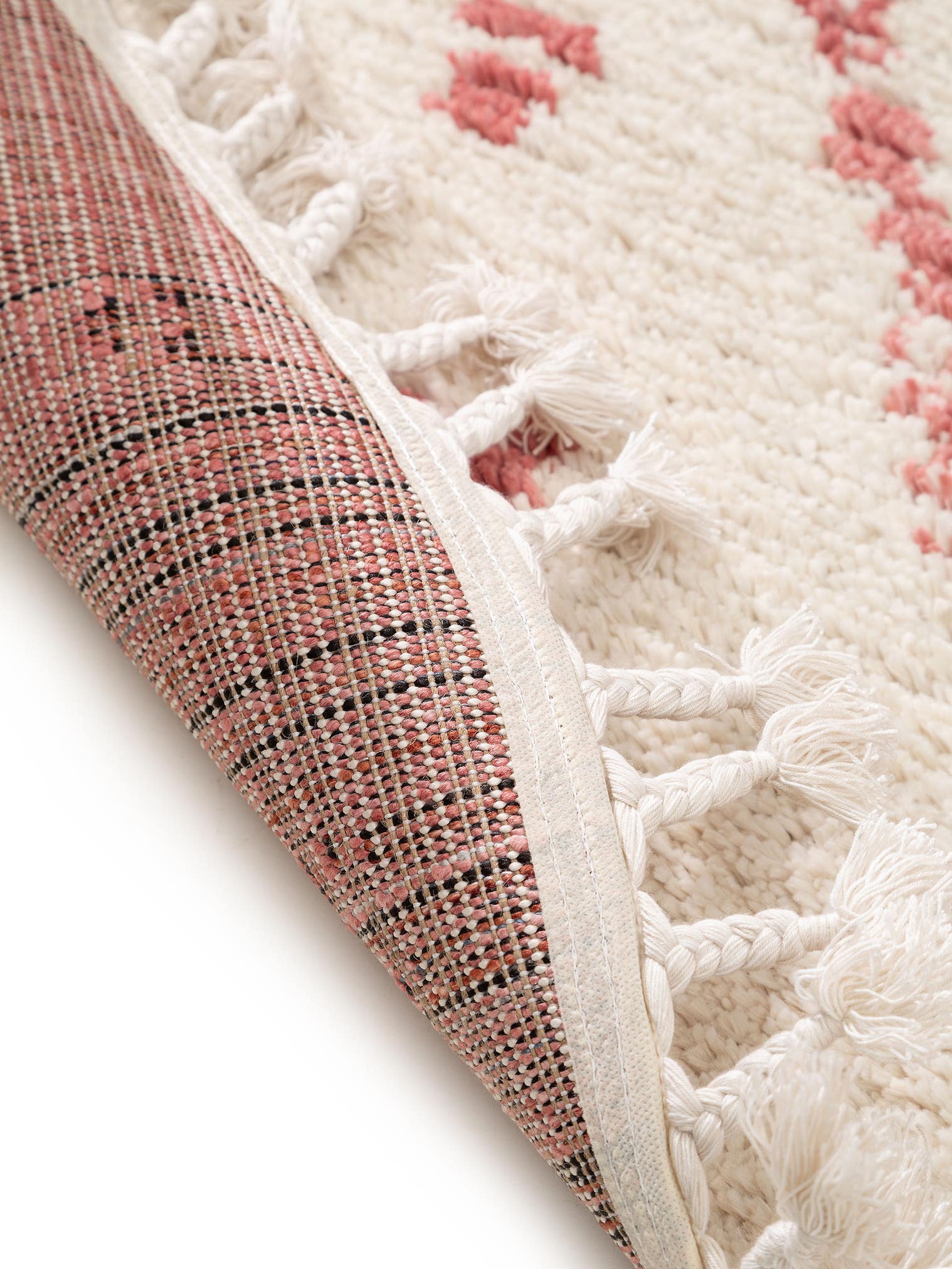 Teppich aus 100% Polyester in Rosa mit 21 bis 30 mm hohem Flor von benuta Pop