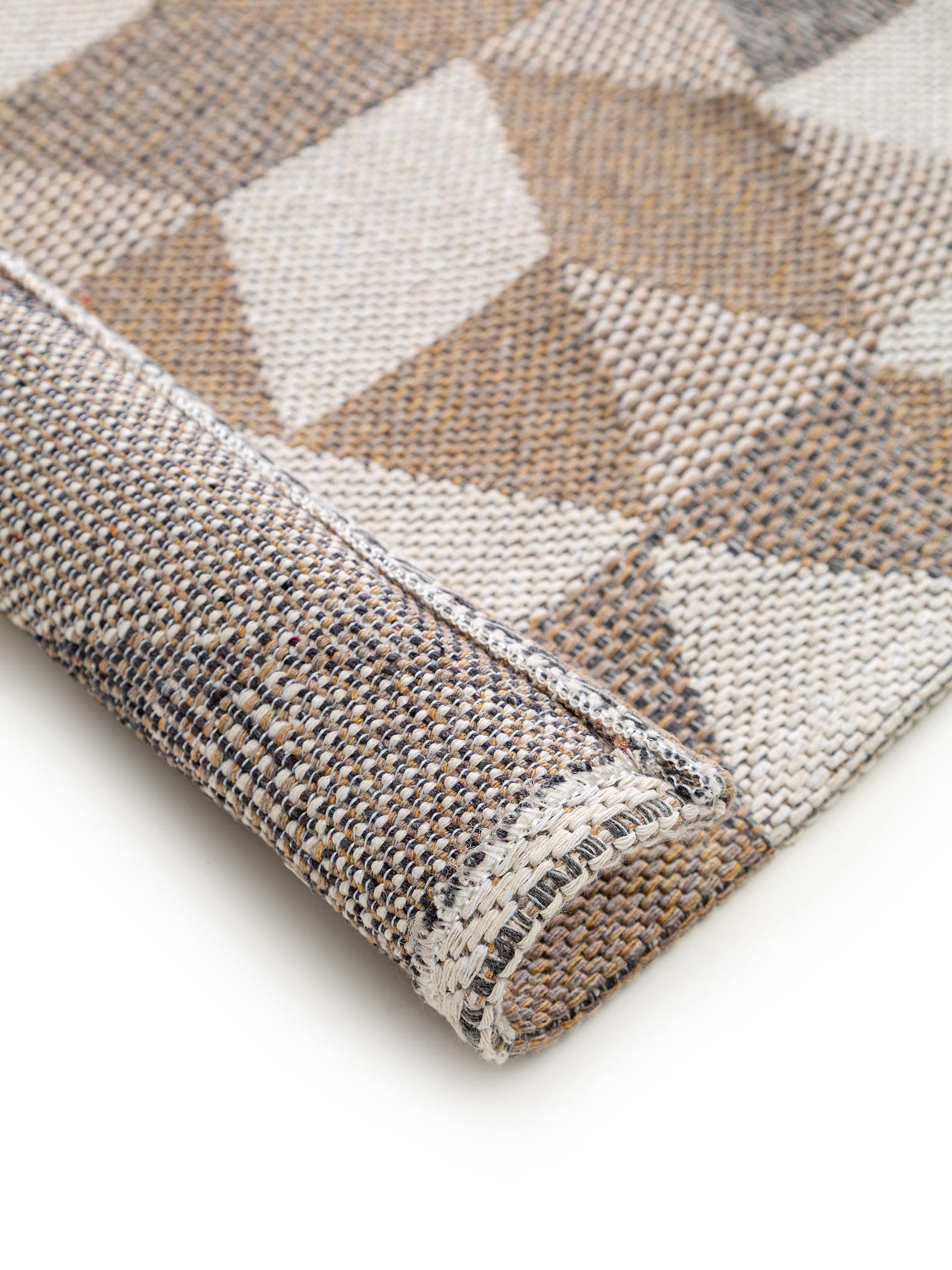Tappeto di 100% Cotone in Beige con pelo alto 1- 5 mm da benuta