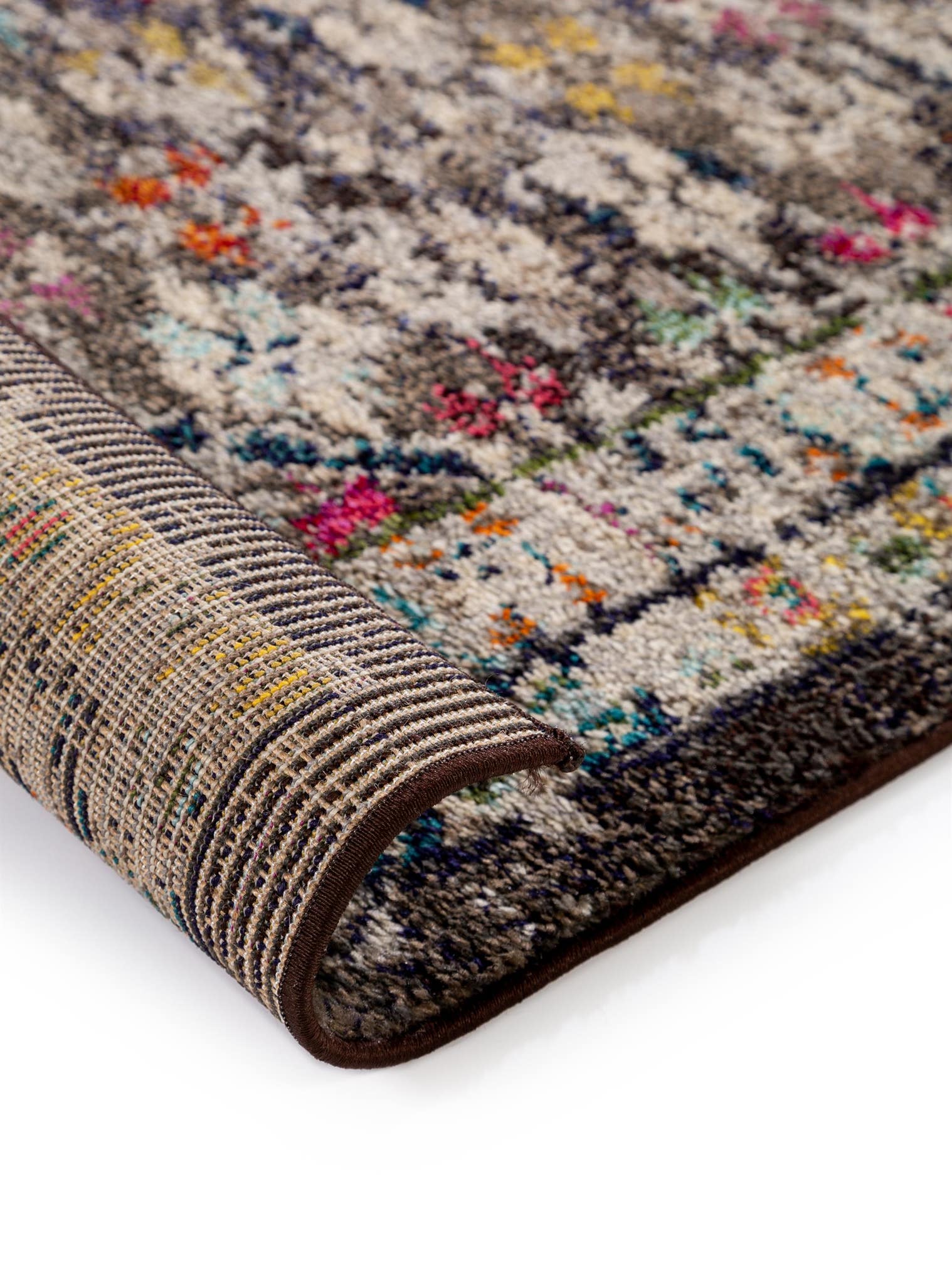 Teppich aus 100% Polypropylen in Multicolor mit 11 bis 20 mm hohem Flor von benuta