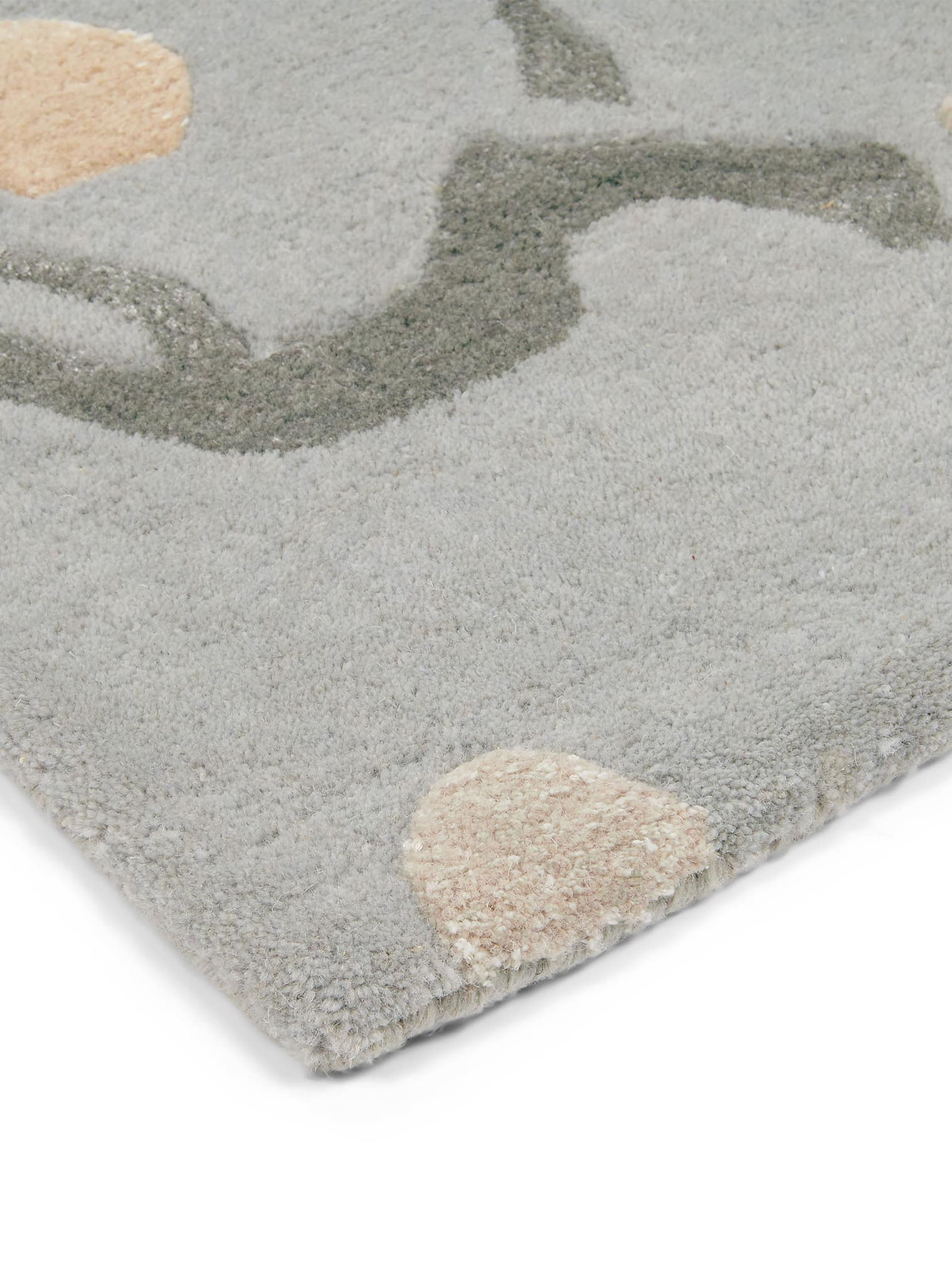 Matta av 88% Wool, 12% Viscose i Blå med 11 - 20 mm hög lugg från Sanderson