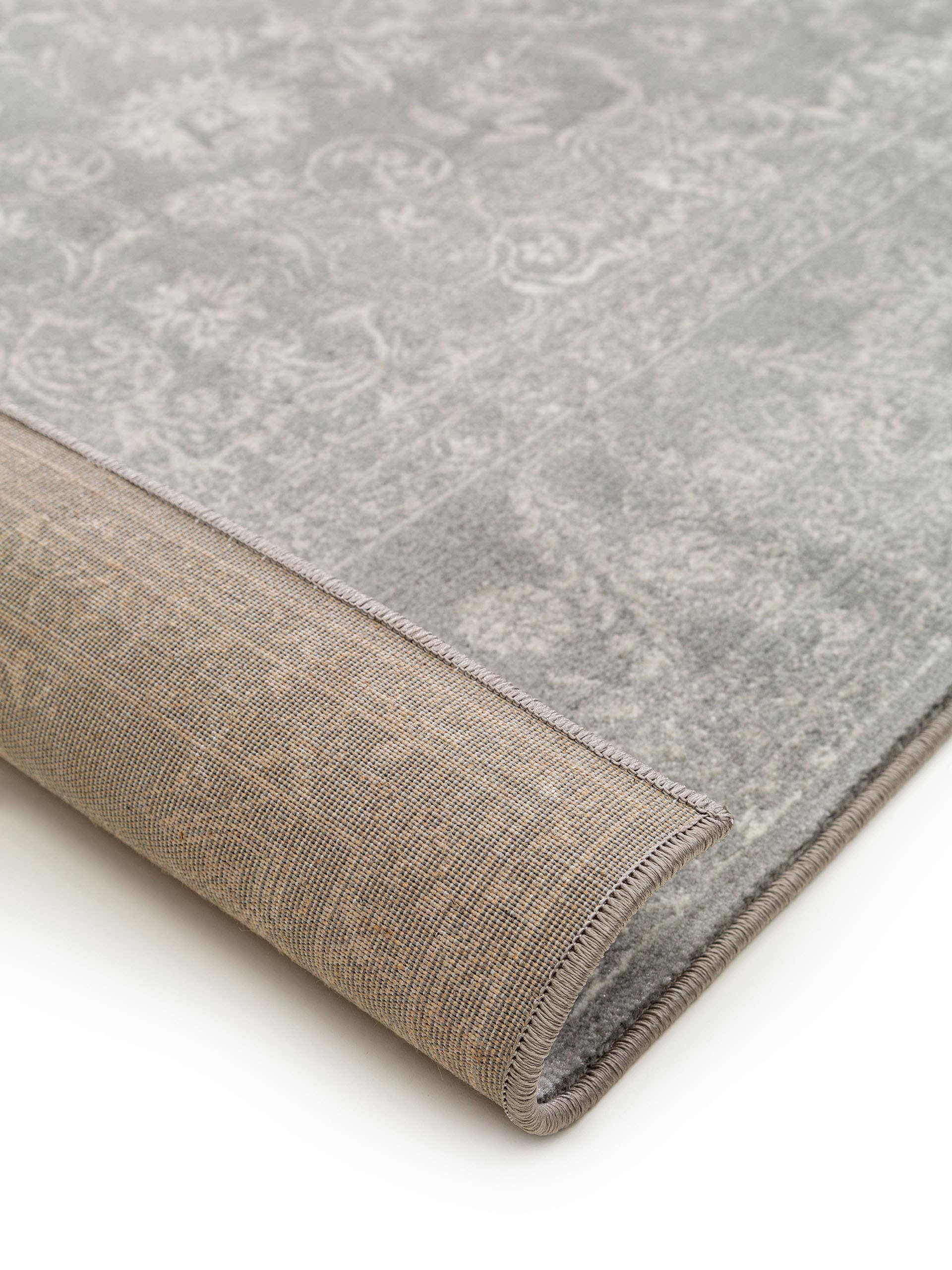 Rug made of 100% Polypropylene in Grey with a 6 - 10 mm high pile by benuta Nest