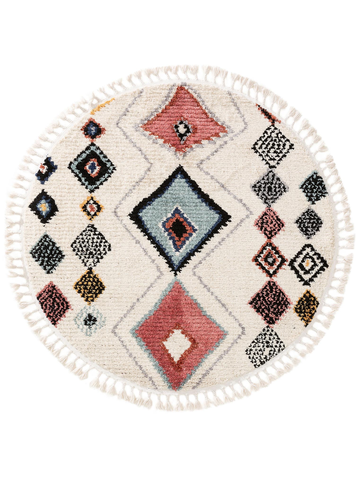 Rug made of 100% Polyester in Multicoloured with a 21 - 30 mm high pile by benuta Pop
