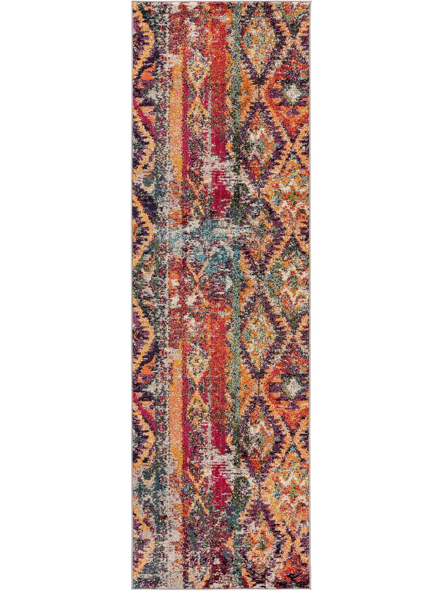 Rug made of 100% Polypropylene in Multicoloured with a 11 - 20 mm high pile by benuta Nest