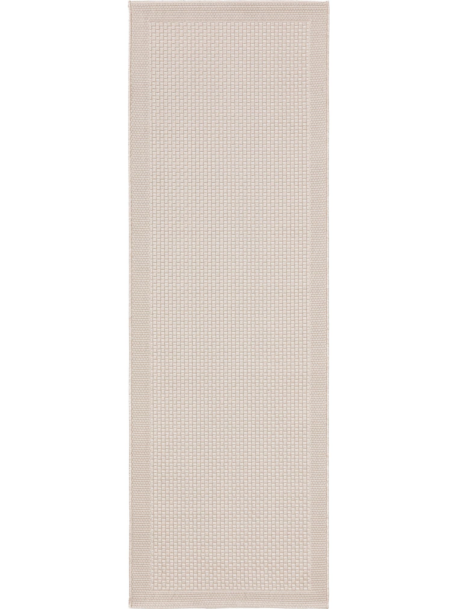Teppich aus 100% Polypropylen in Weiß mit 6 bis 10 mm hohem Flor von benuta Nest