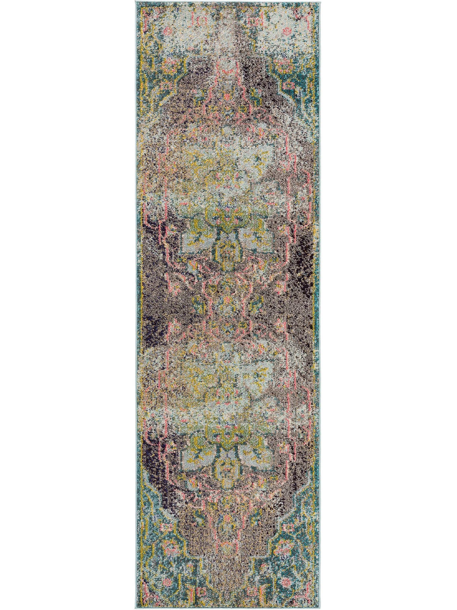 Teppich aus 100% Polypropylen in Türkis mit 11 bis 20 mm hohem Flor von benuta