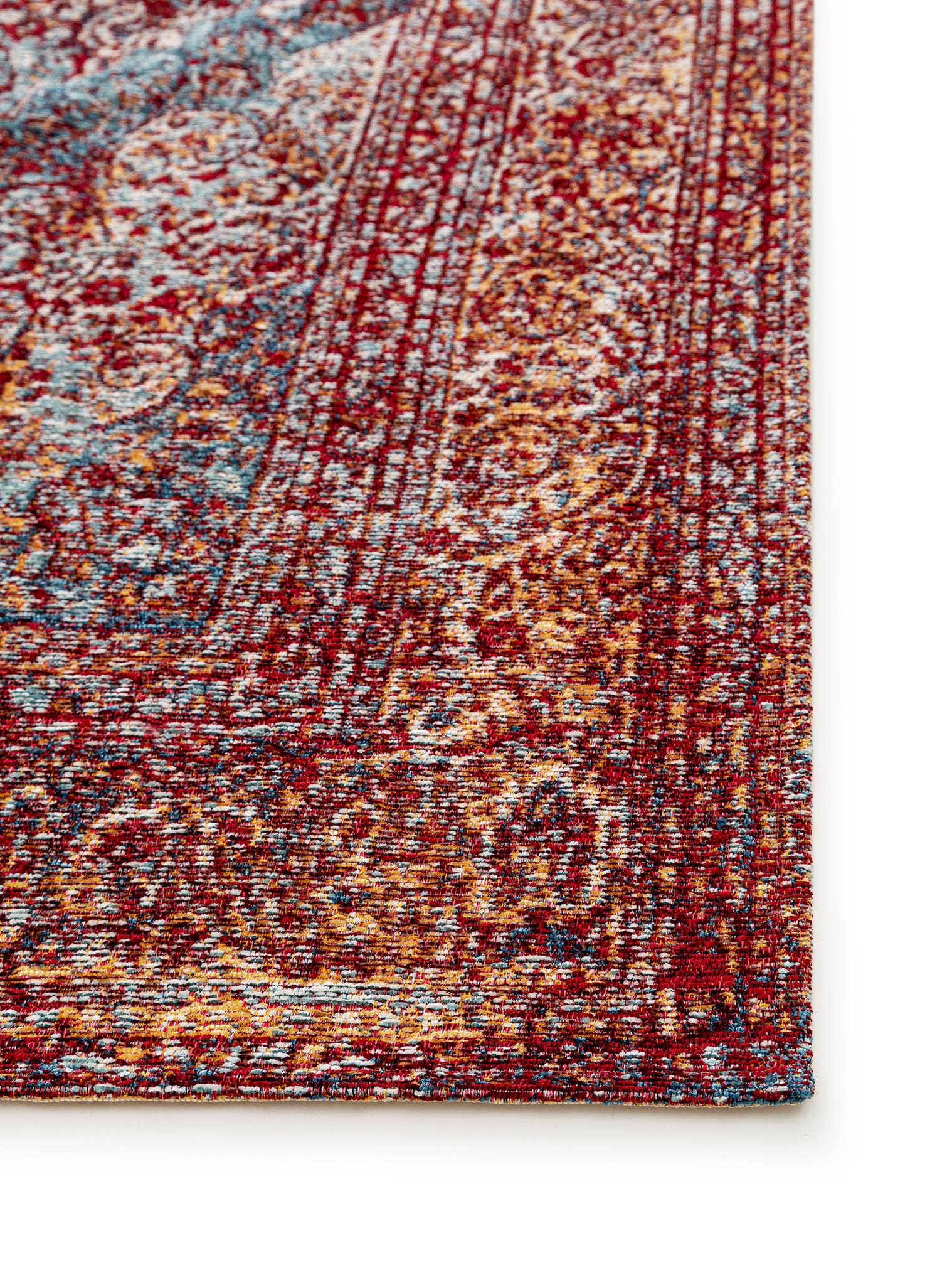 Tapis en 85% Polyester, 15% Coton en Multicouleur avec une pile de 1- 5 mm de hauteur de benuta