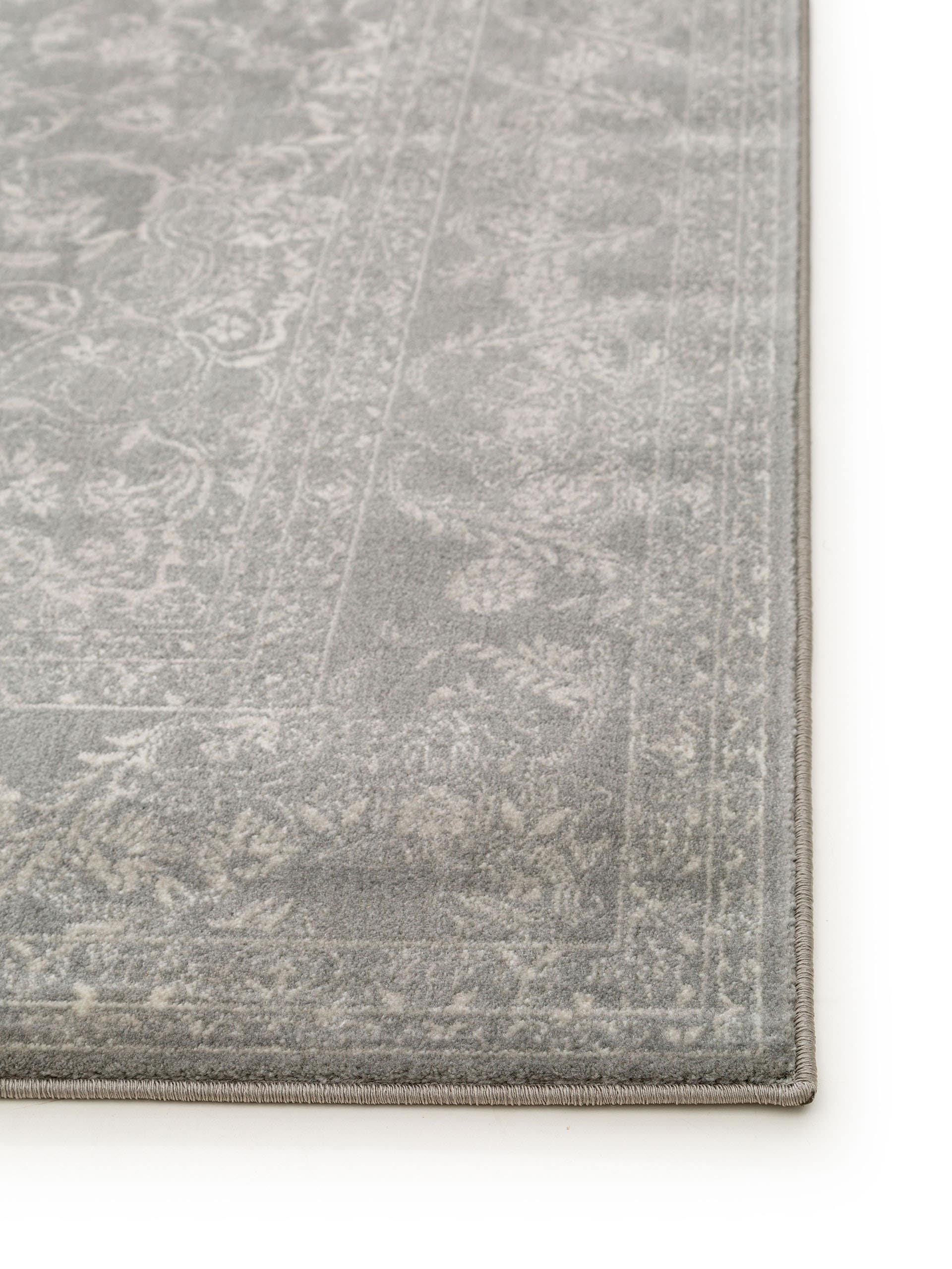Rug made of 100% Polypropylene in Grey with a 6 - 10 mm high pile by benuta Nest