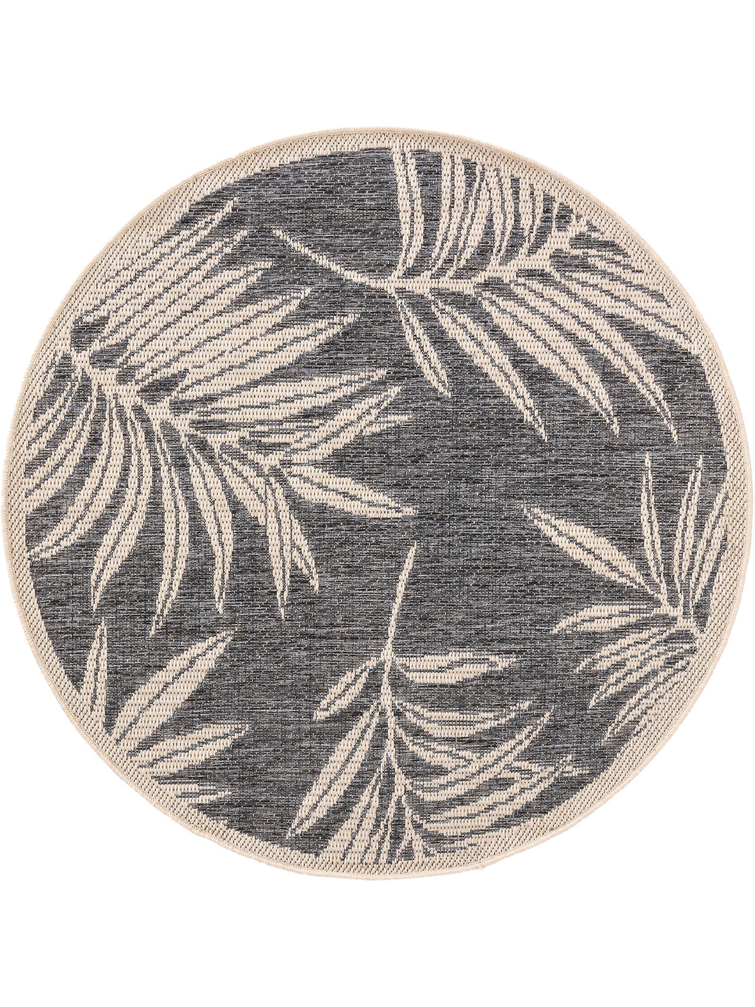 Teppich aus 100% Polypropylen in Blau mit bis 5 mm hohem Flor von benuta Nest