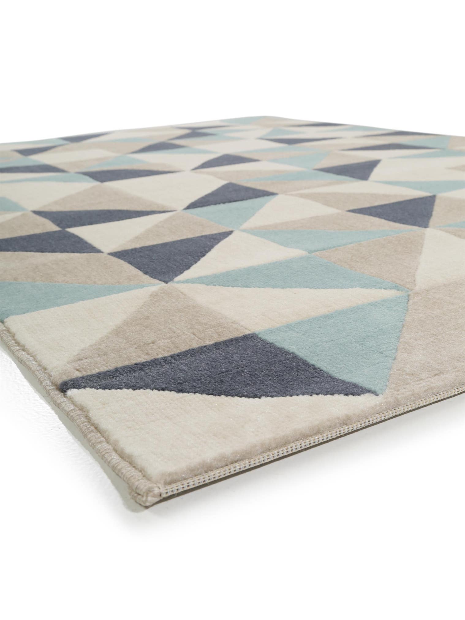 Teppich aus 100% Polypropylen in Blau mit 6 bis 10 mm hohem Flor von benuta Pop