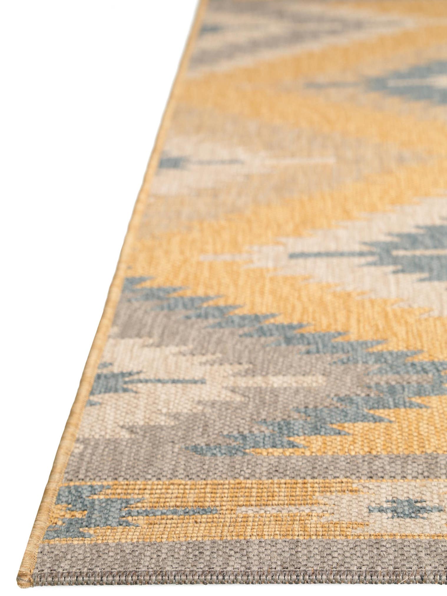 Tapis en 100% Polypropylène en Jaune avec une pile de 1- 5 mm de hauteur de benuta Nest